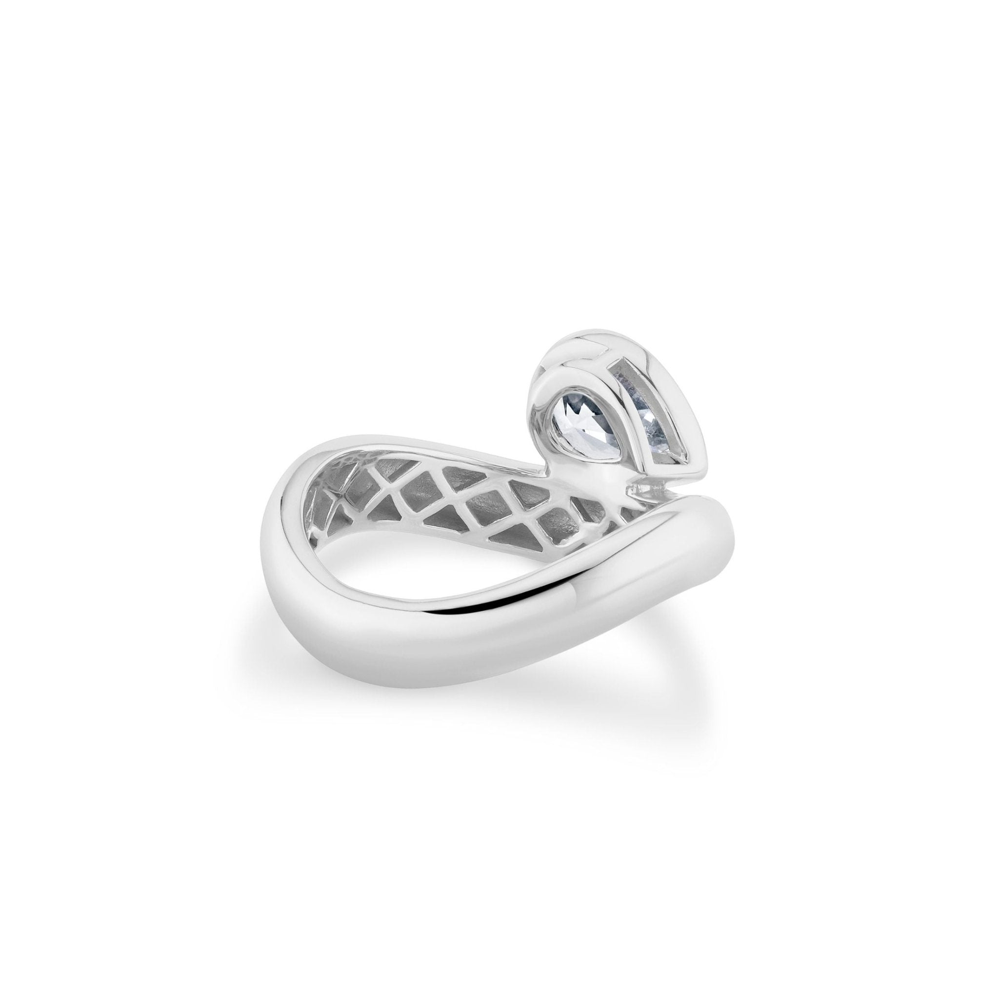 2.3ct Dare to Pear Ring Finished in Platinum - CRISLU