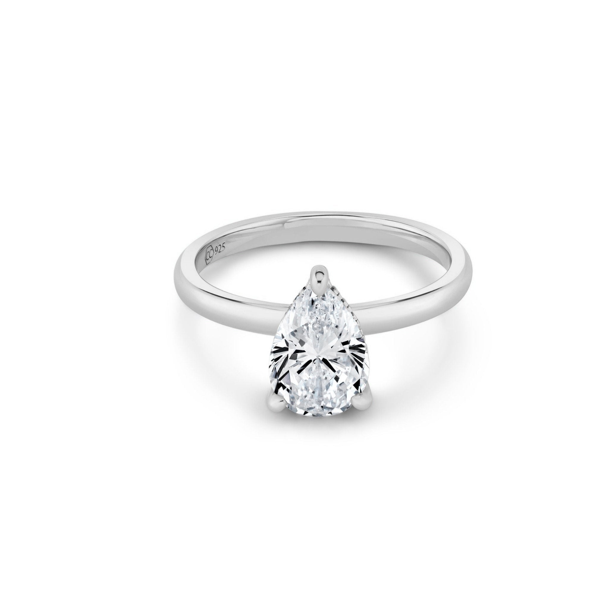 2.3ct Pear Cut Solitaire Ring - CRISLU