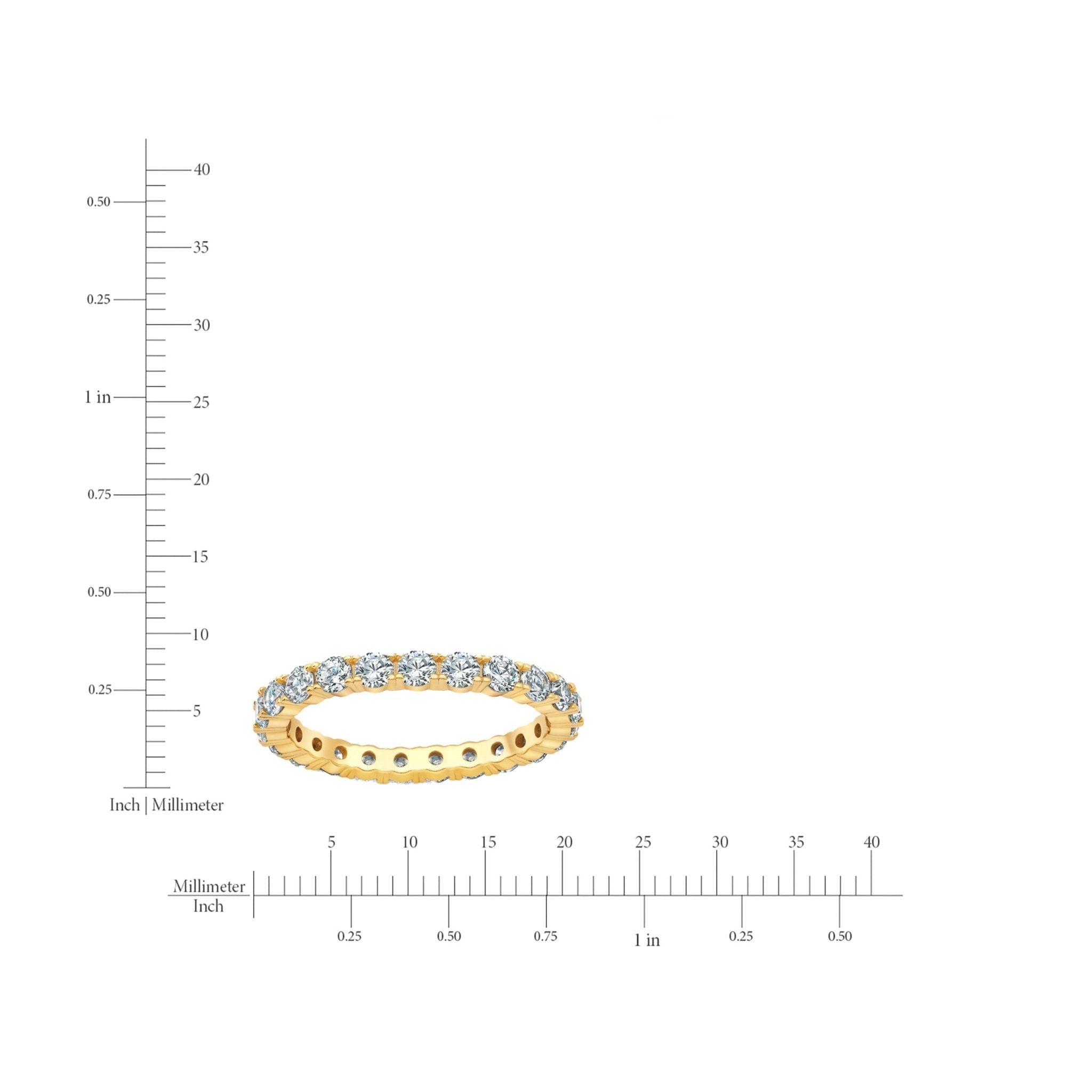 2.4ct Brilliant Cut Eternity Band - CRISLU