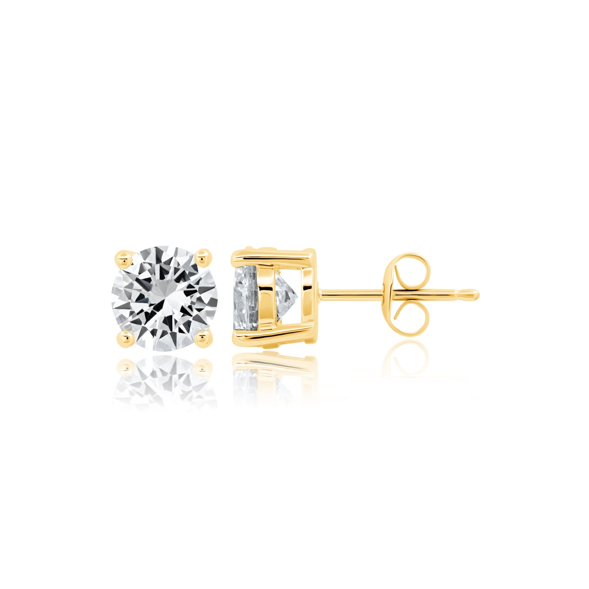 2ct Brilliant Stud Earrings - CRISLU