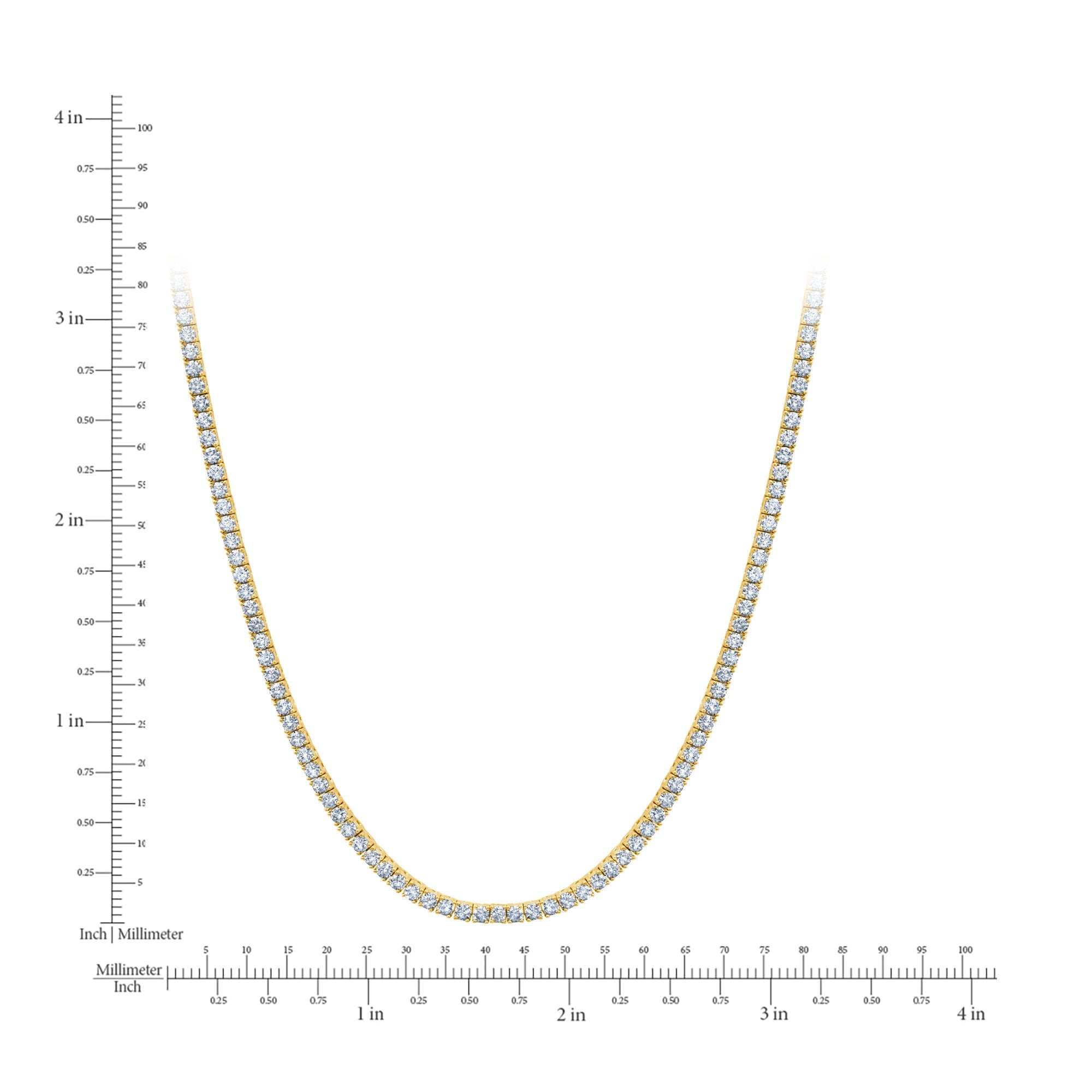 2mm Brilliant Cut Tennis Necklace - CRISLU