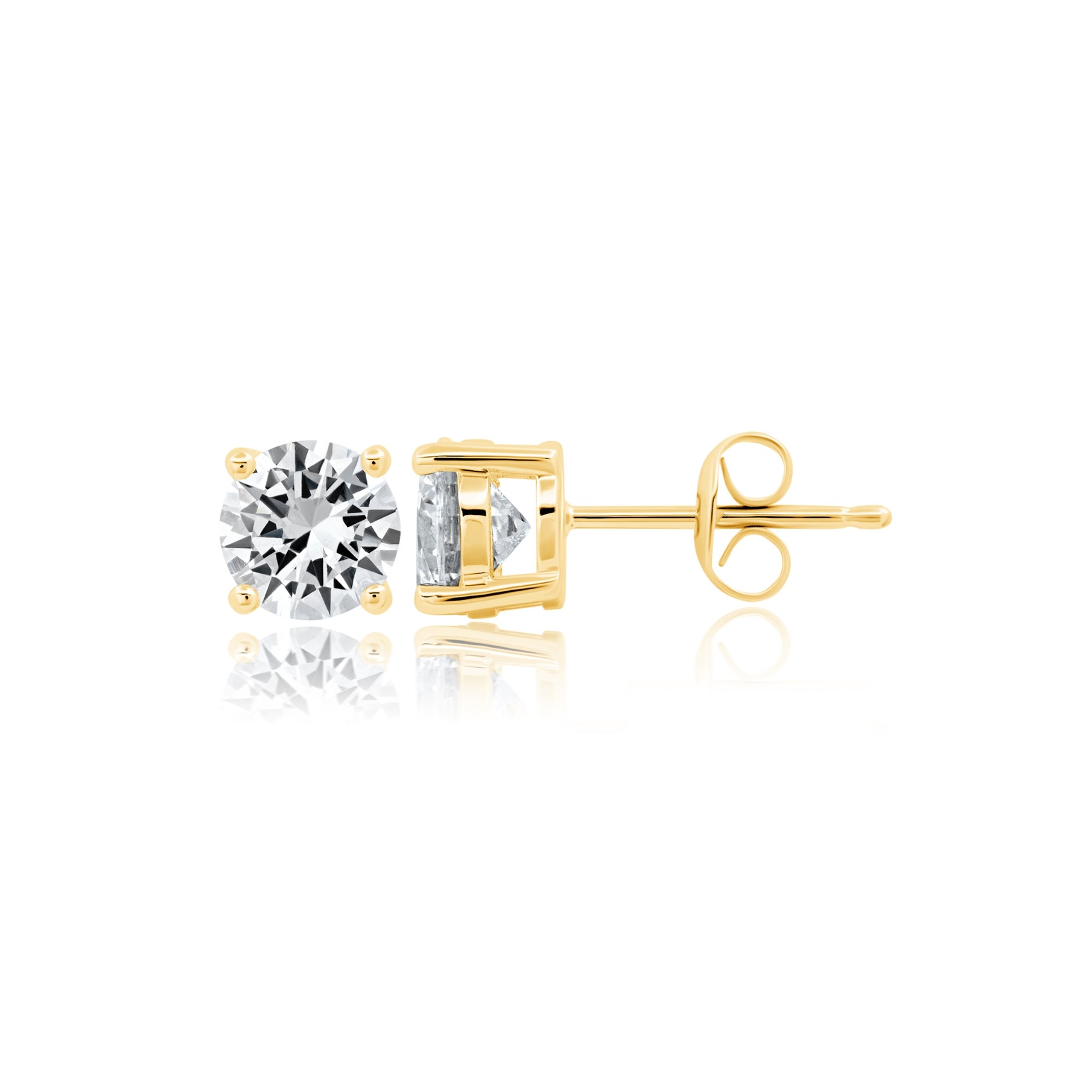 1.5ct Brilliant Stud Earrings Finished in Gold