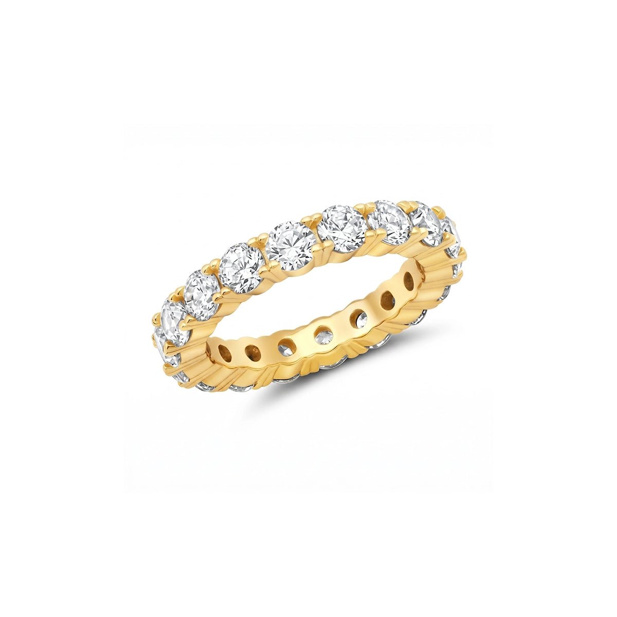 3.7ct Brilliant Cut Eternity Band - CRISLU