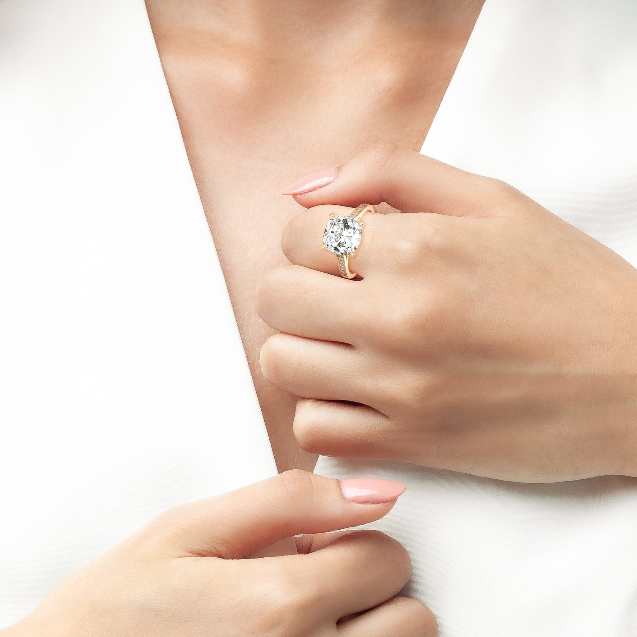 4ct Cushion Cut Ring - CRISLU