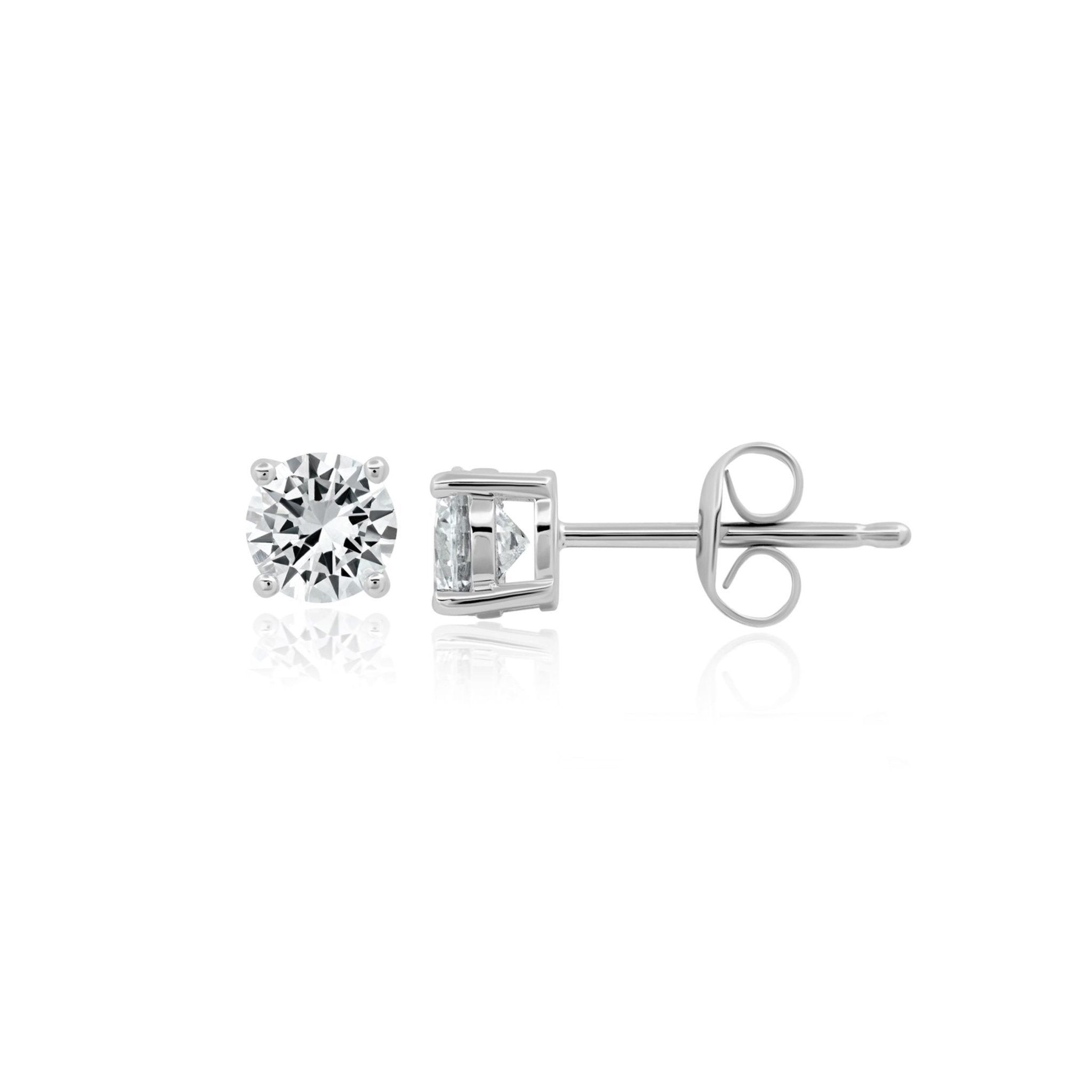.50ct Brilliant Stud Earrings Finished in Platinum - CRISLU