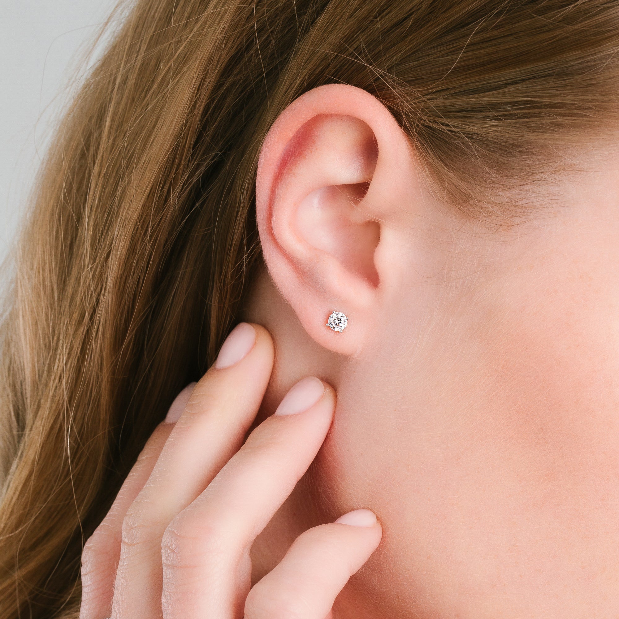 .50ct Brilliant Stud Earrings Finished in Platinum - CRISLU