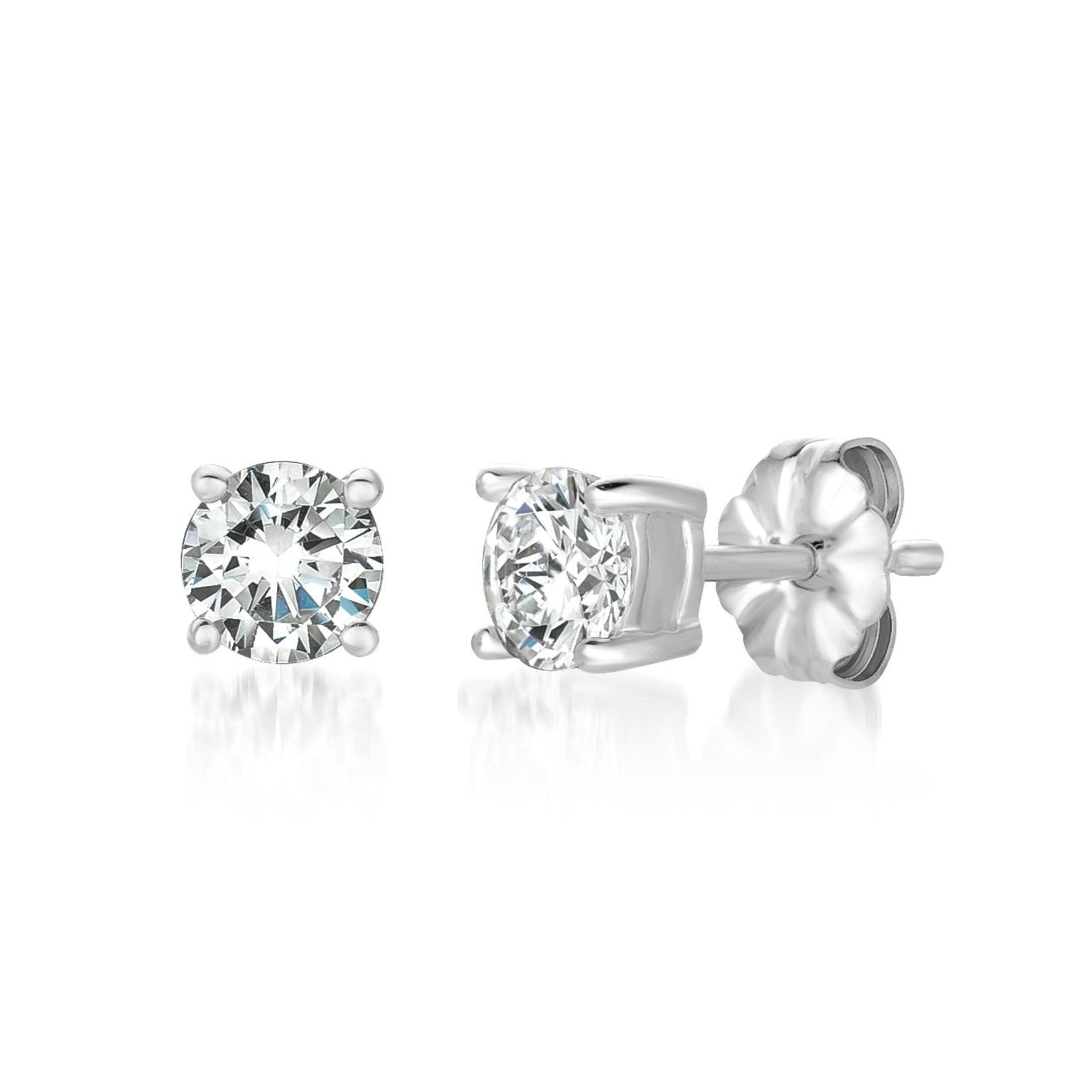 .50ct Brilliant Stud Earrings in Platinum - CRISLU