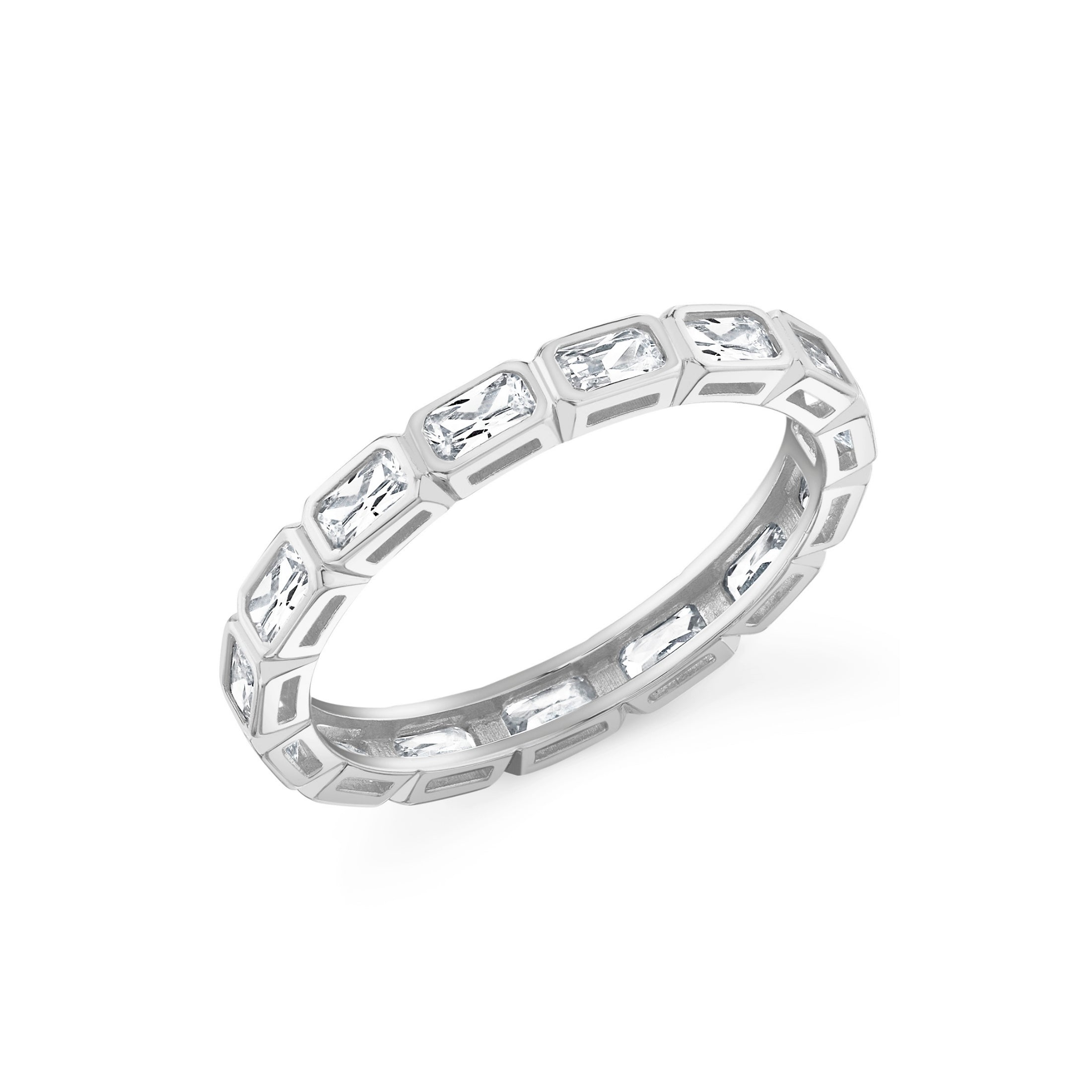 Eterna Baguette Bezel Eternity Band