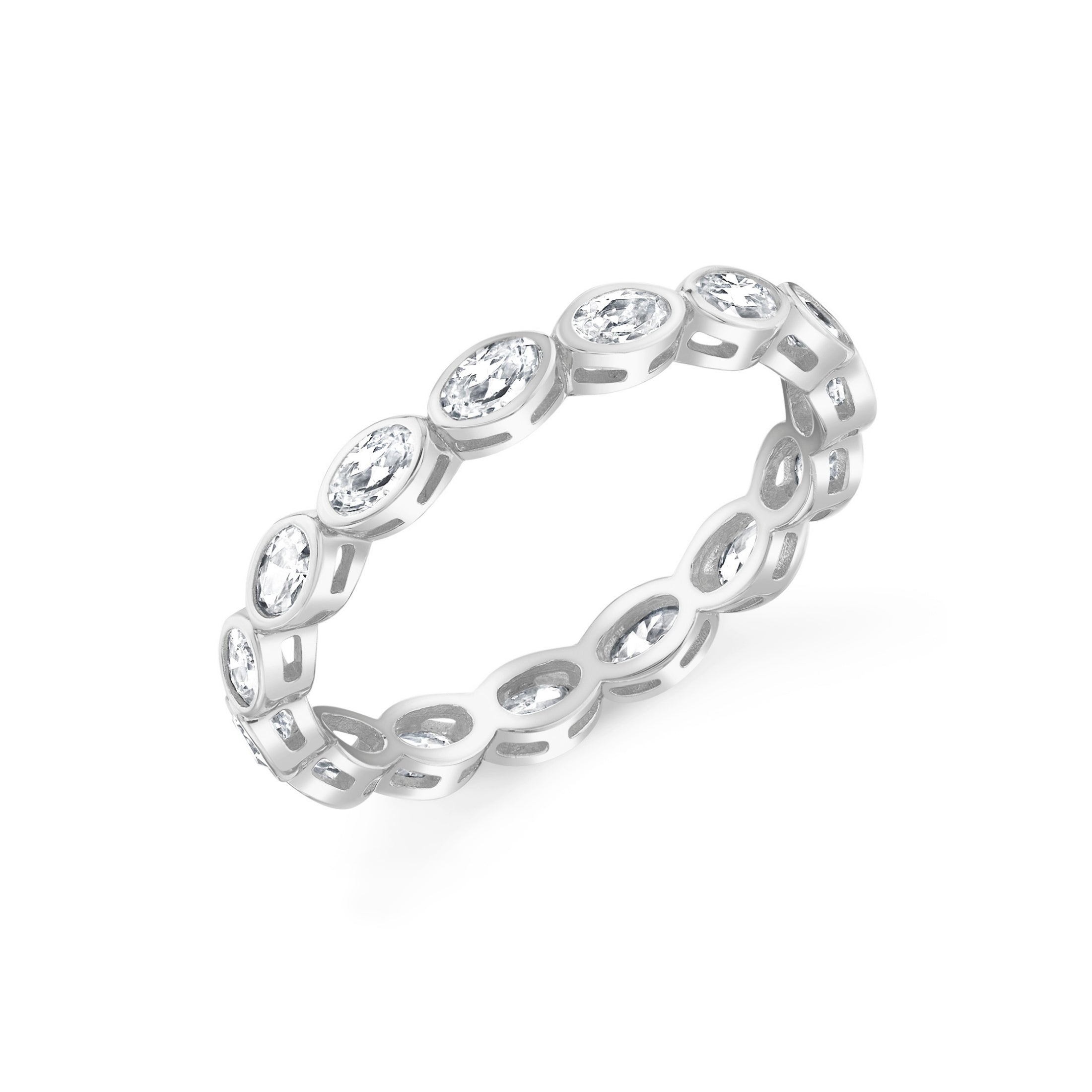 Eterna Round Bezel Eternity Band