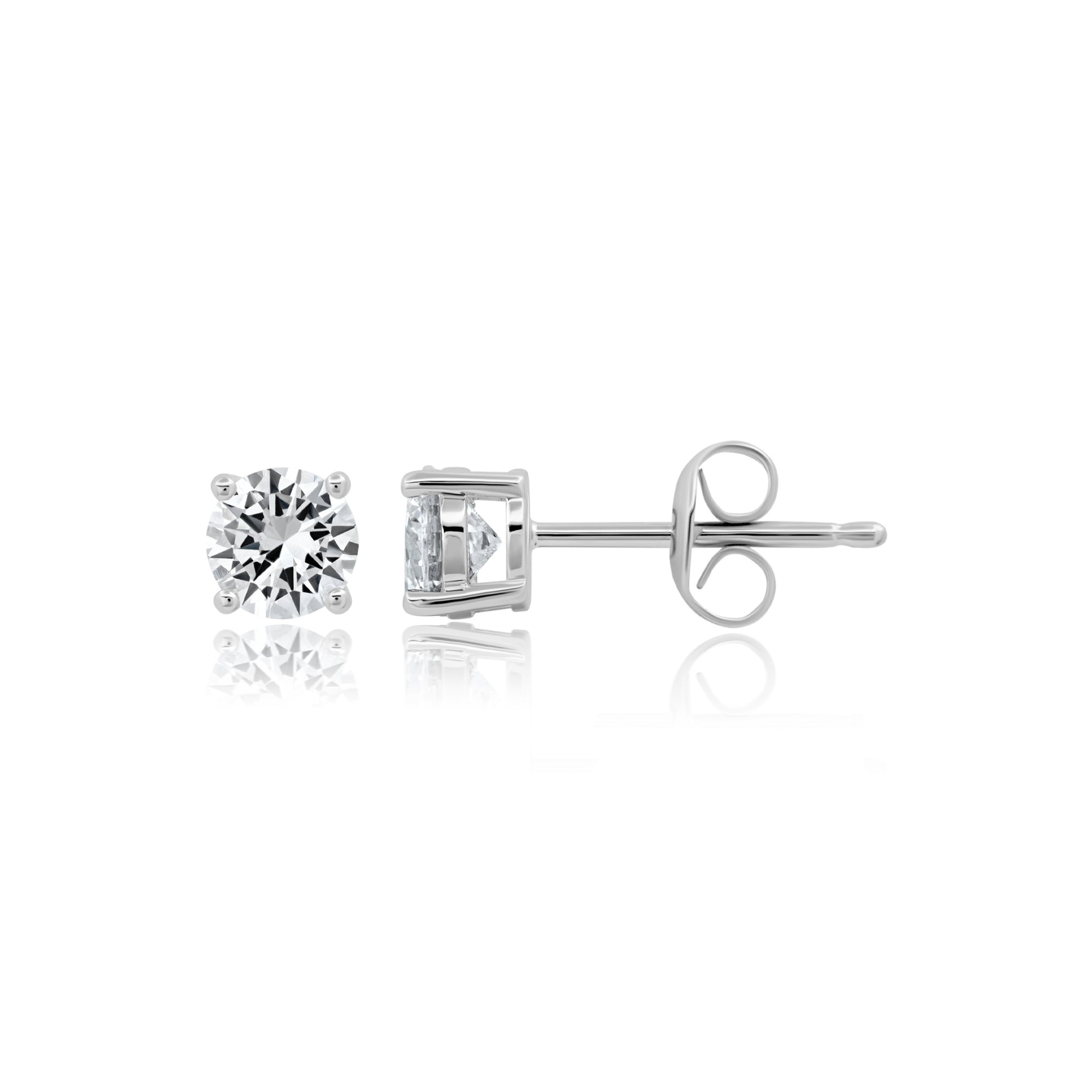 .75ct Brilliant Stud Earrings Finished in Platinum - CRISLU