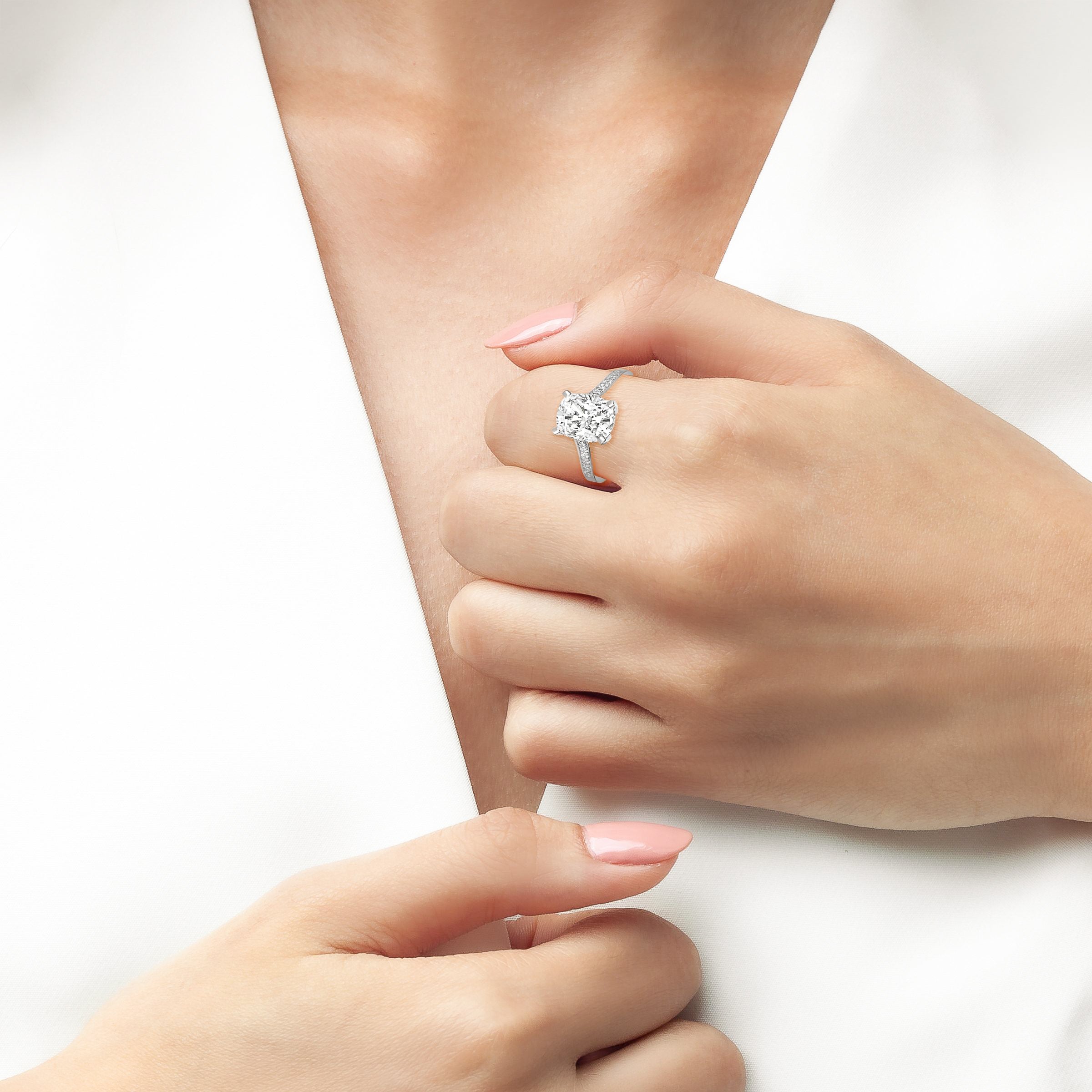 Radiant Cushion Cut Ring