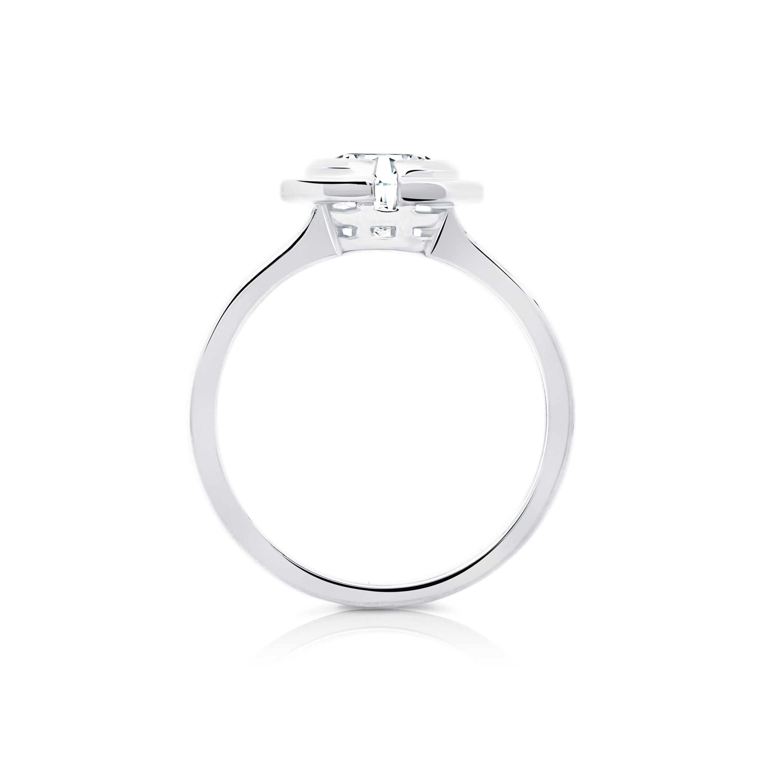 Solara Ring Finished in Platinum