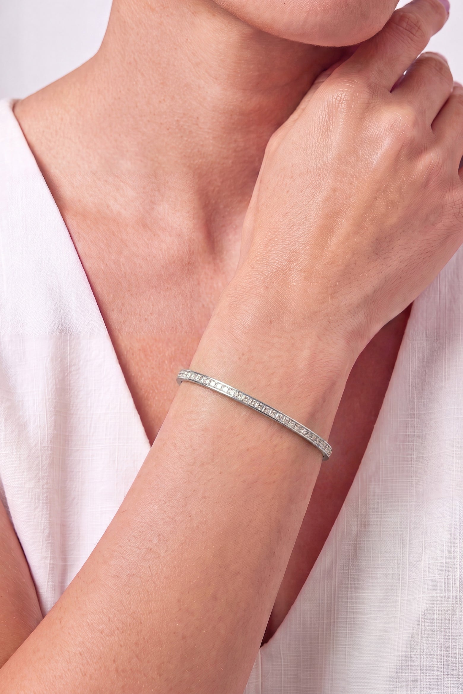Contour Wrap Tennis Bracelet