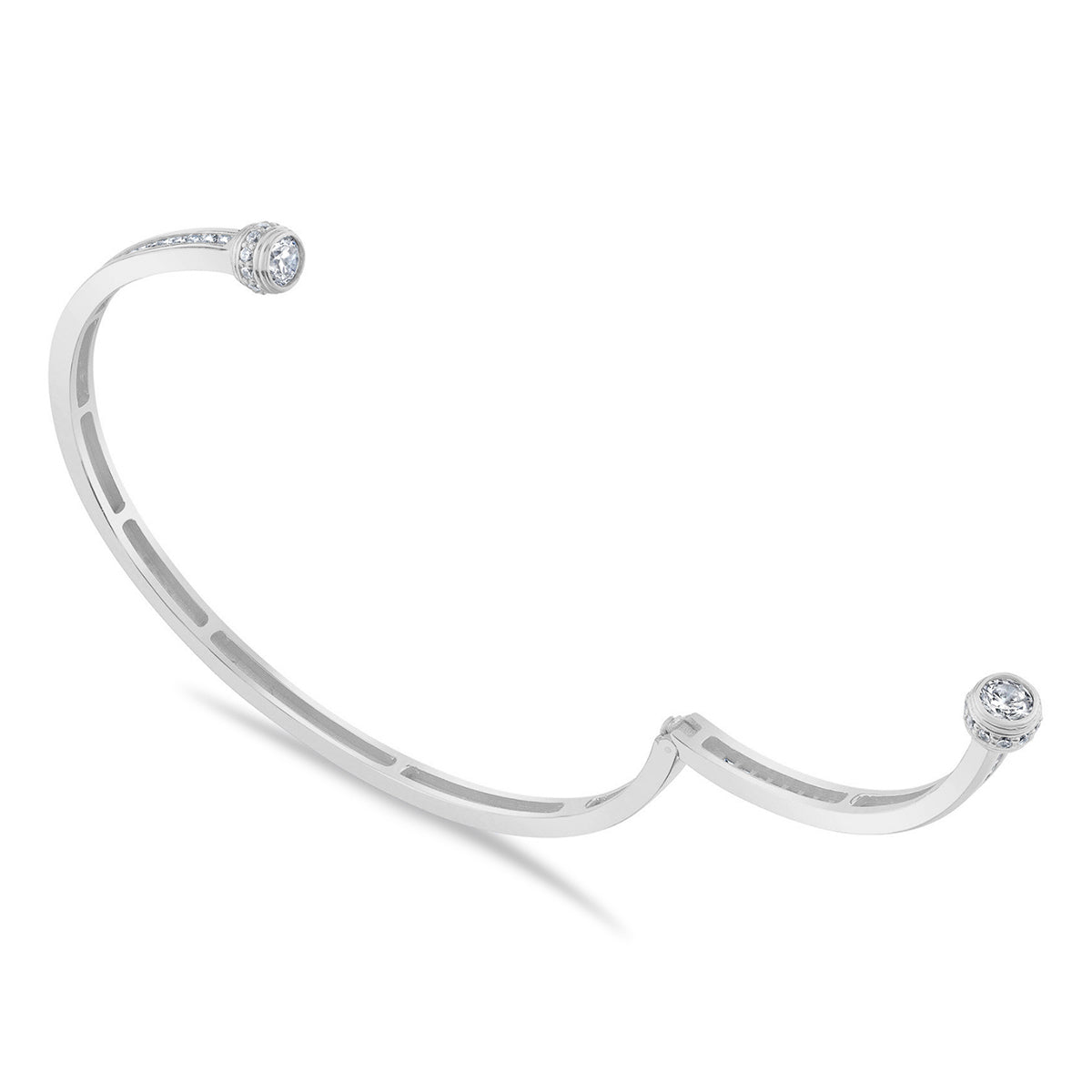 Contour Pavé Open Cuff Bangle