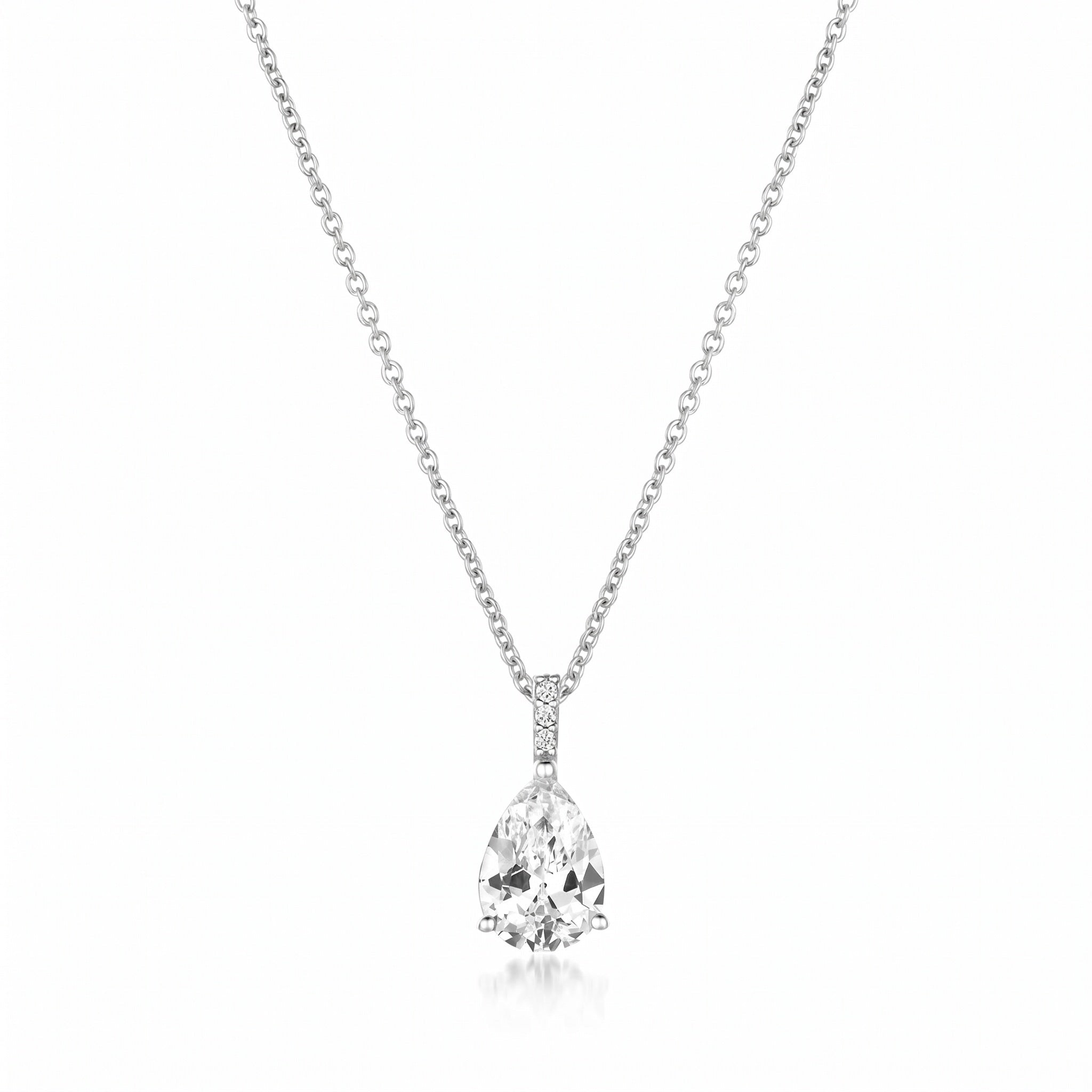 Accented Pear Pendant - CRISLU