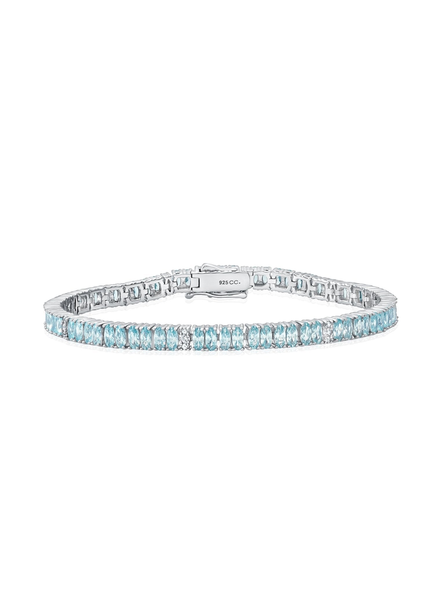 Aqua Hues Tennis Bracelet - CRISLU