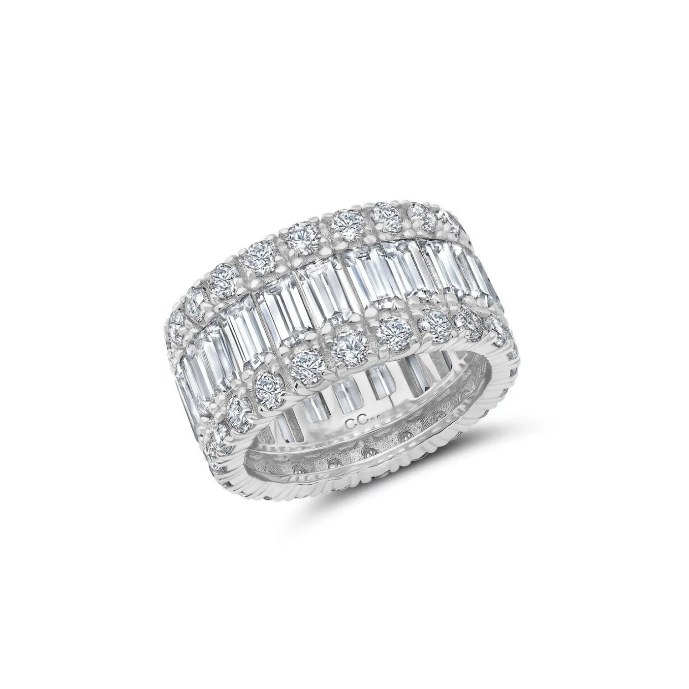Baguette & Brilliant Eternity Band - CRISLU