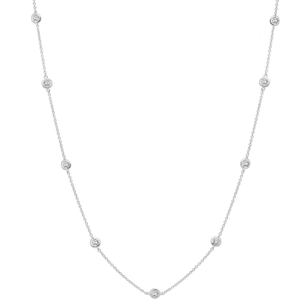 4mm 16" Station Necklace