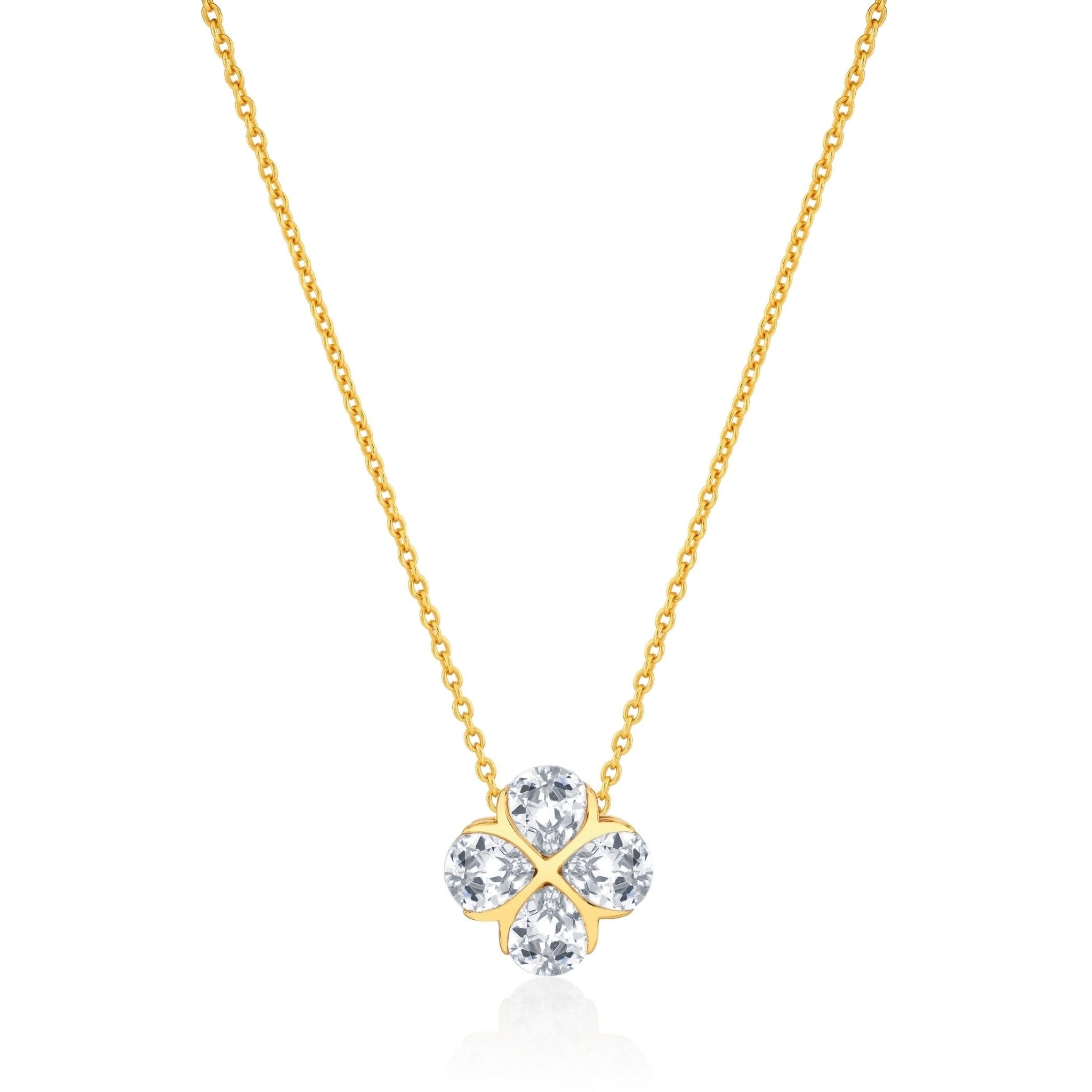 Bloom Clover Pendant Necklace - CRISLU