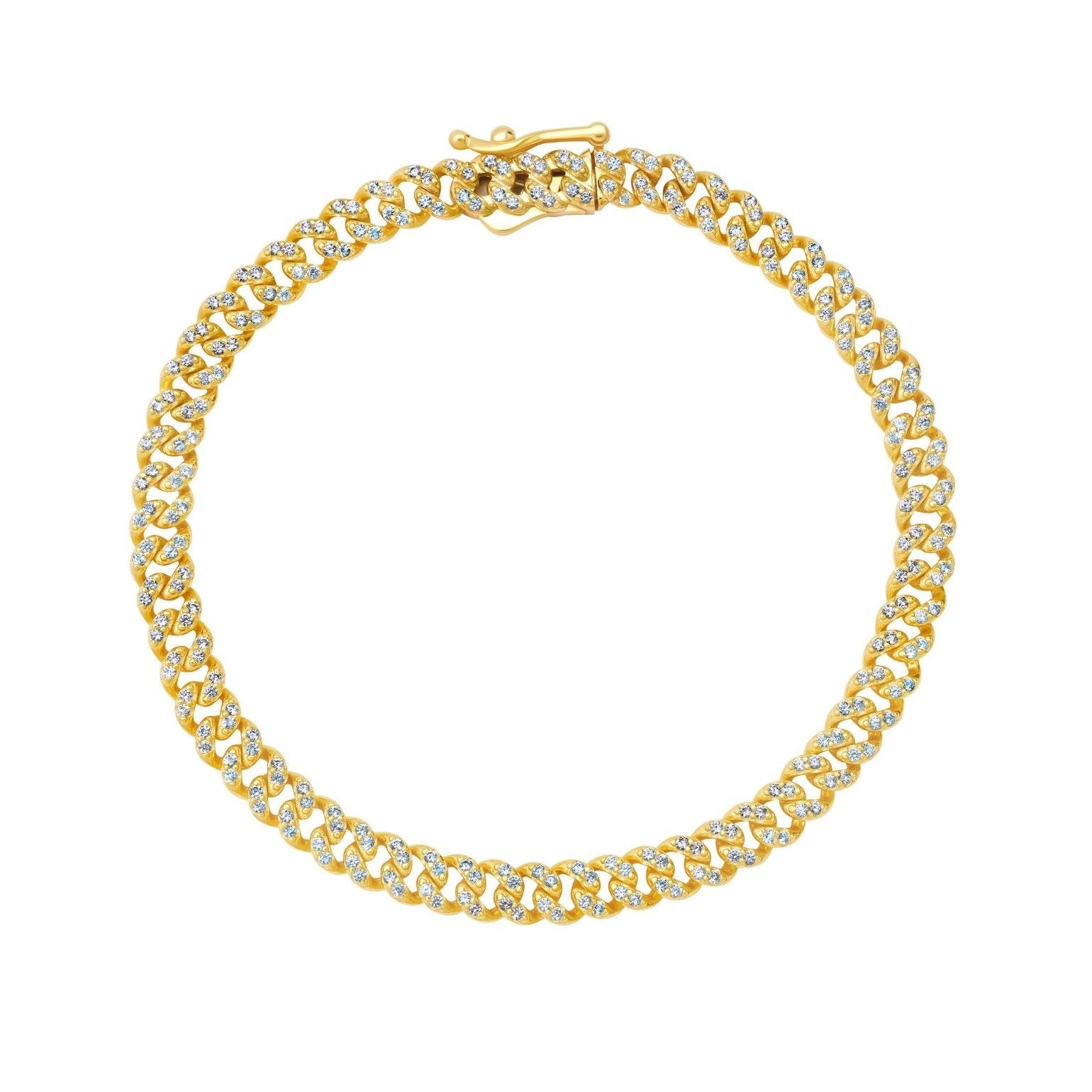 Cabana Cuban Link Bracelet in Gold - CRISLU