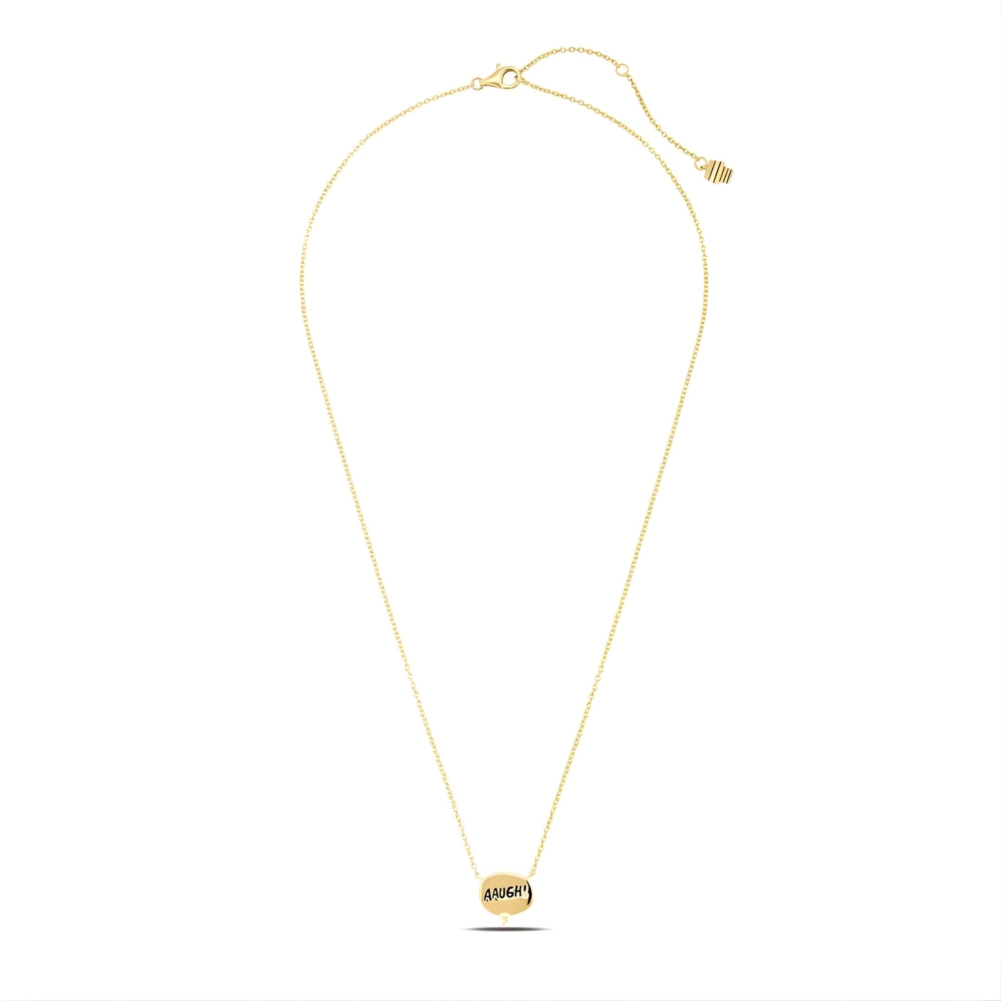 Charlie Brown Thought Balloon .925 Sterling Silver Necklace - CRISLU