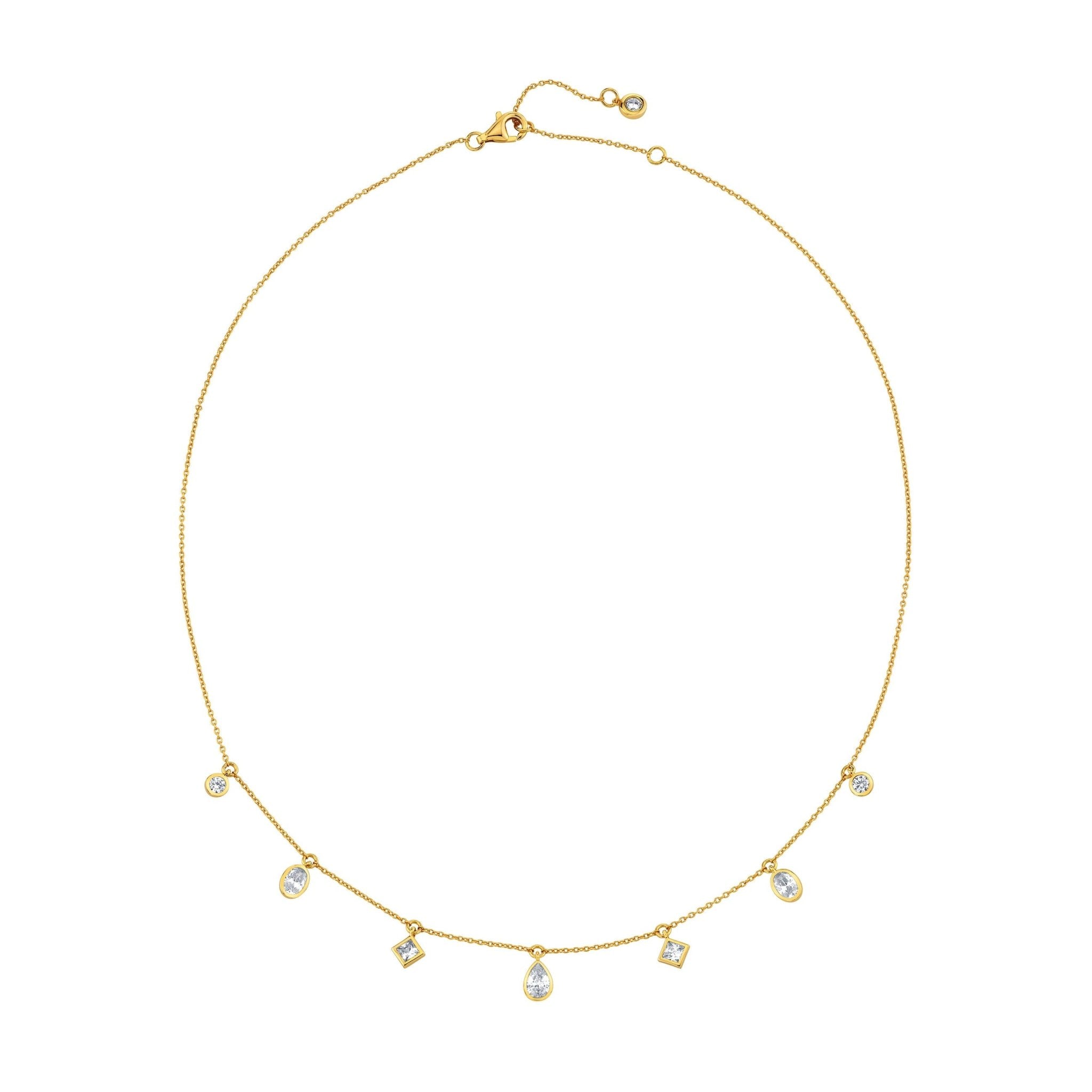 Charmed Multi-Shape Charm Necklace - CRISLU