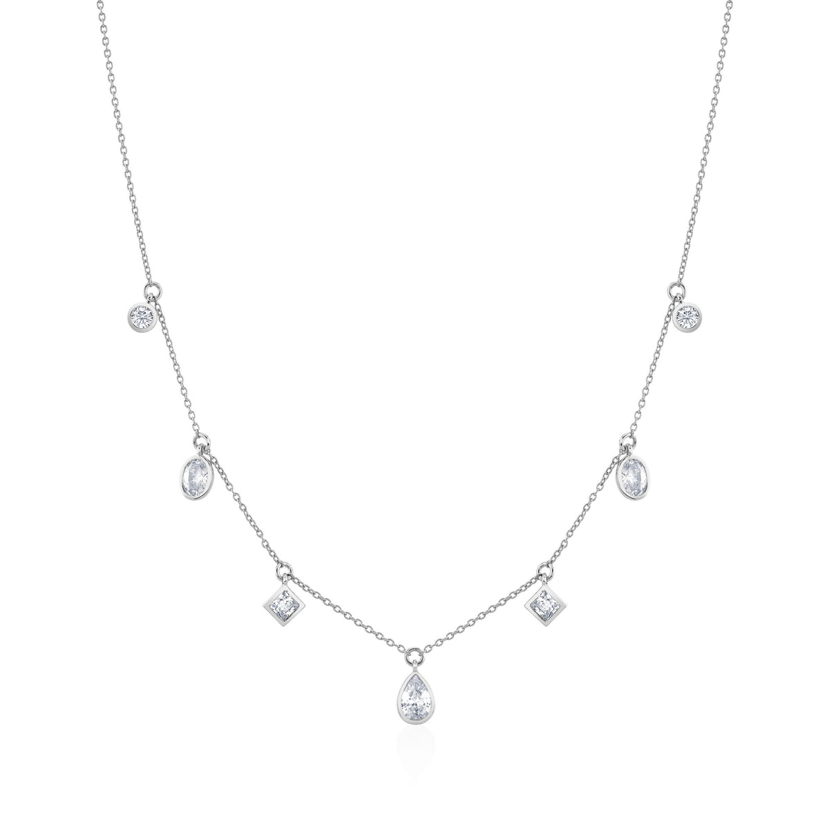 Charmed Multi-Shape Charm Necklace - CRISLU