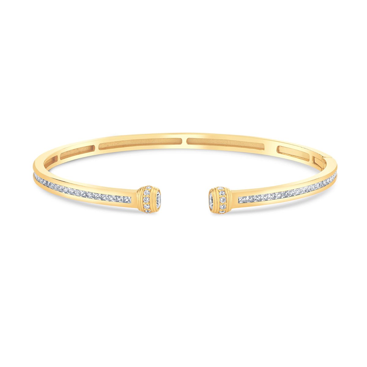 Contour Pavé Open Cuff Bangle - CRISLU