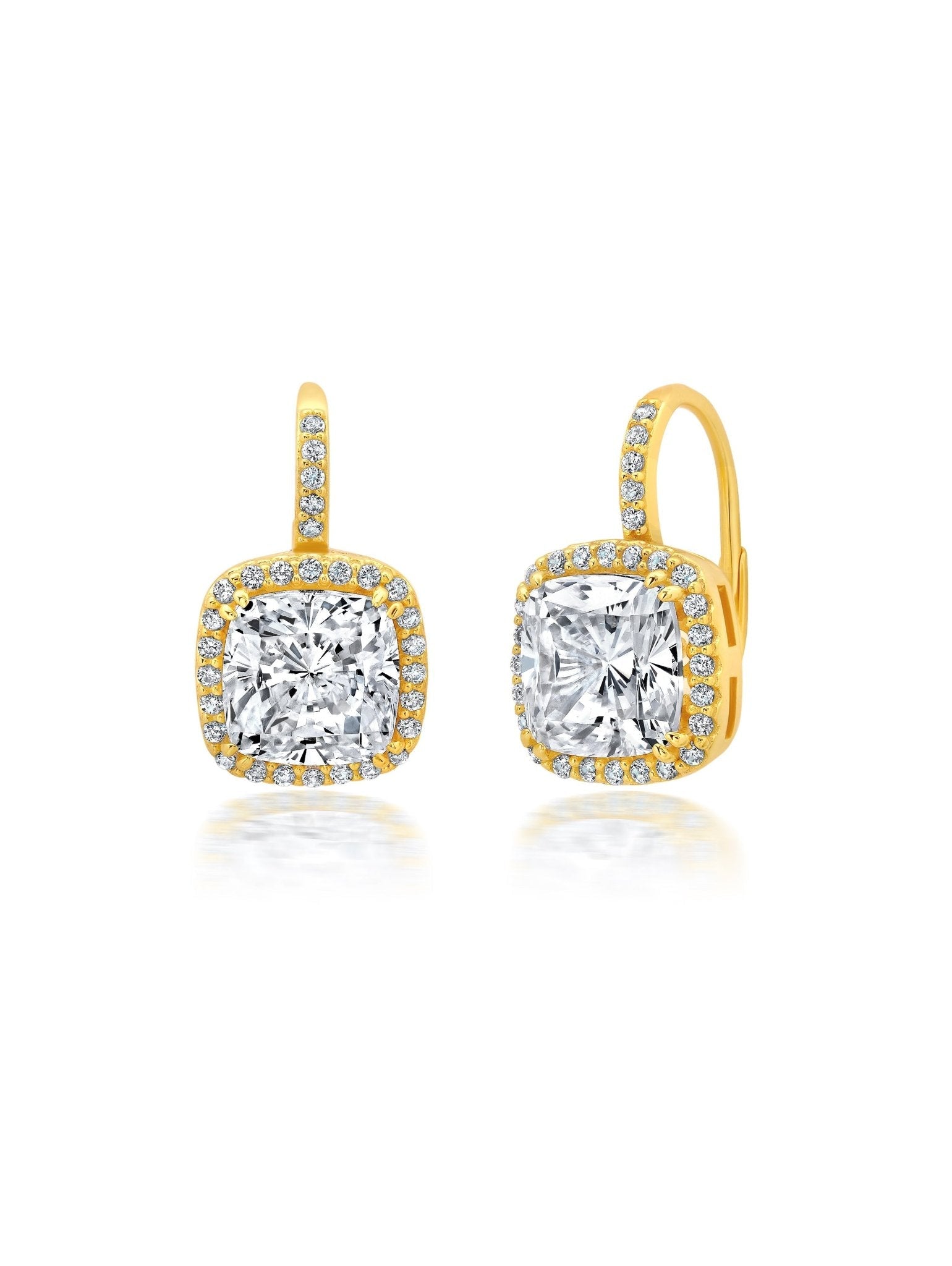 Cushion & Pave Earrings - CRISLU
