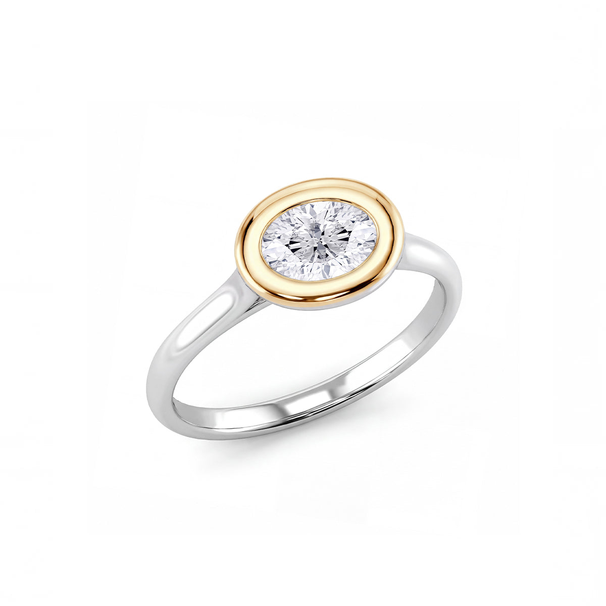 Ellipse Oval Solitaire Ring
