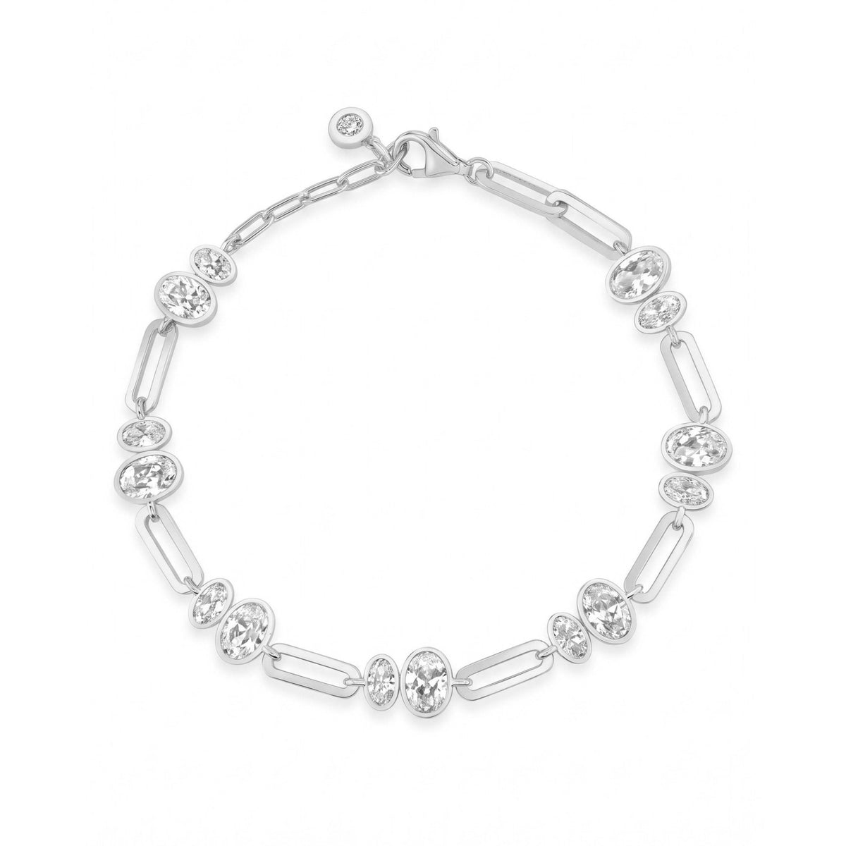 Embraced Oval Station Bracelet - CRISLU