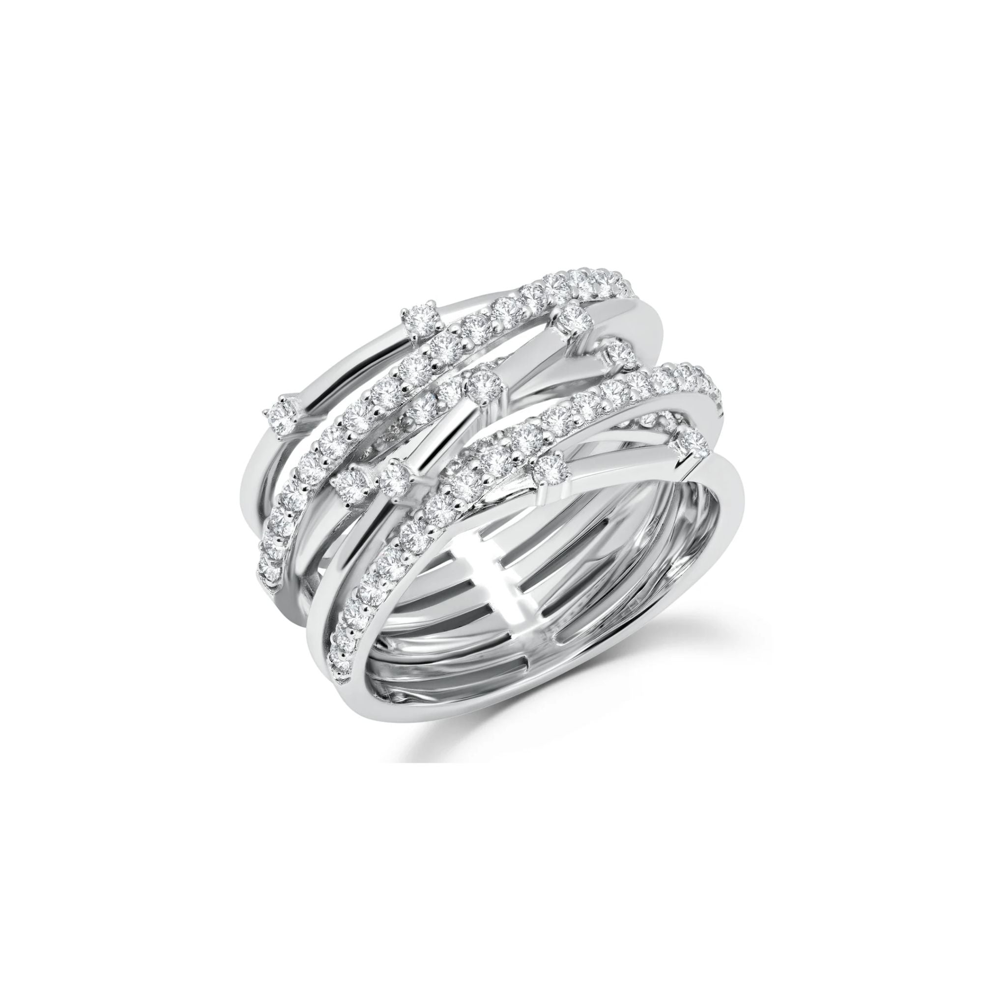 Entwined Ring Finished in Platinum - CRISLU
