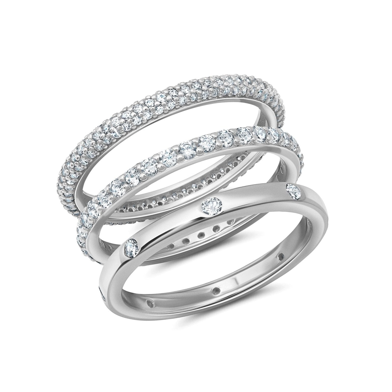 Eternal Stacking Ring in Platinum - CRISLU