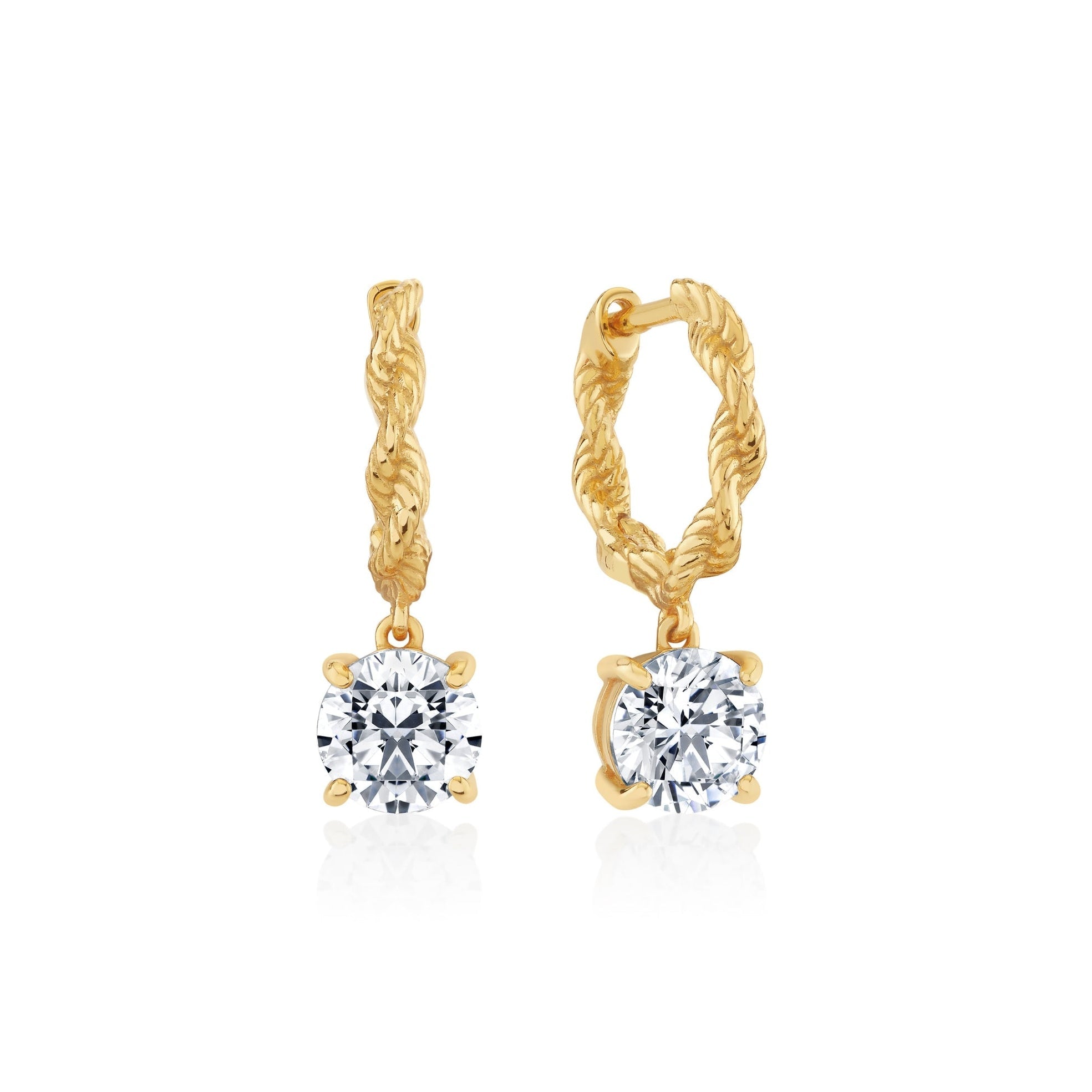 Evertwined Huggie Hoop Earrings - CRISLU