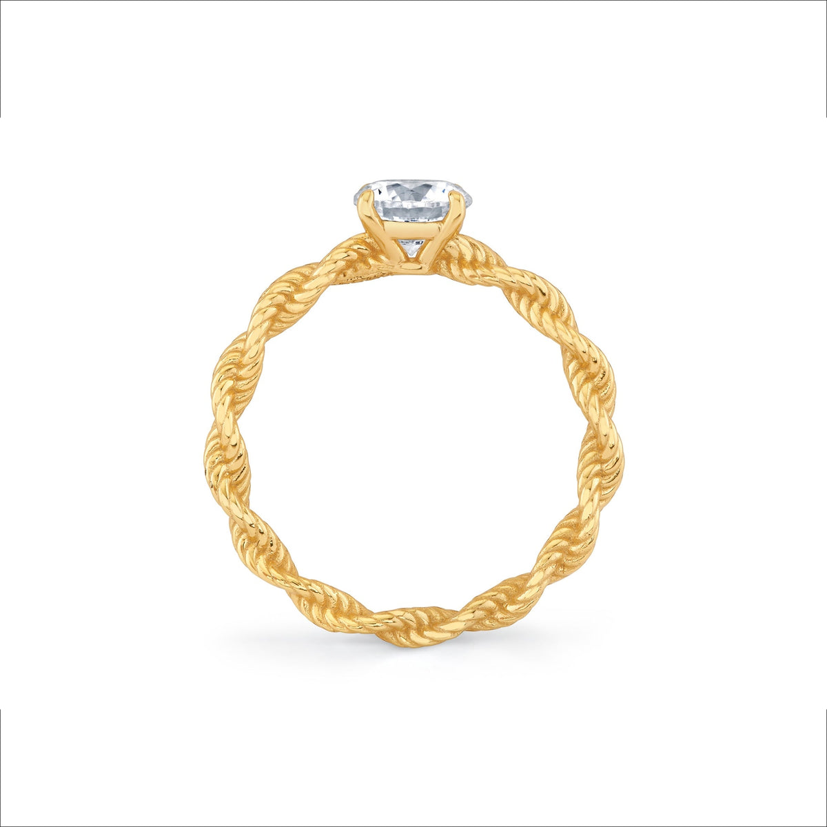 Evertwined Solitaire Ring - CRISLU