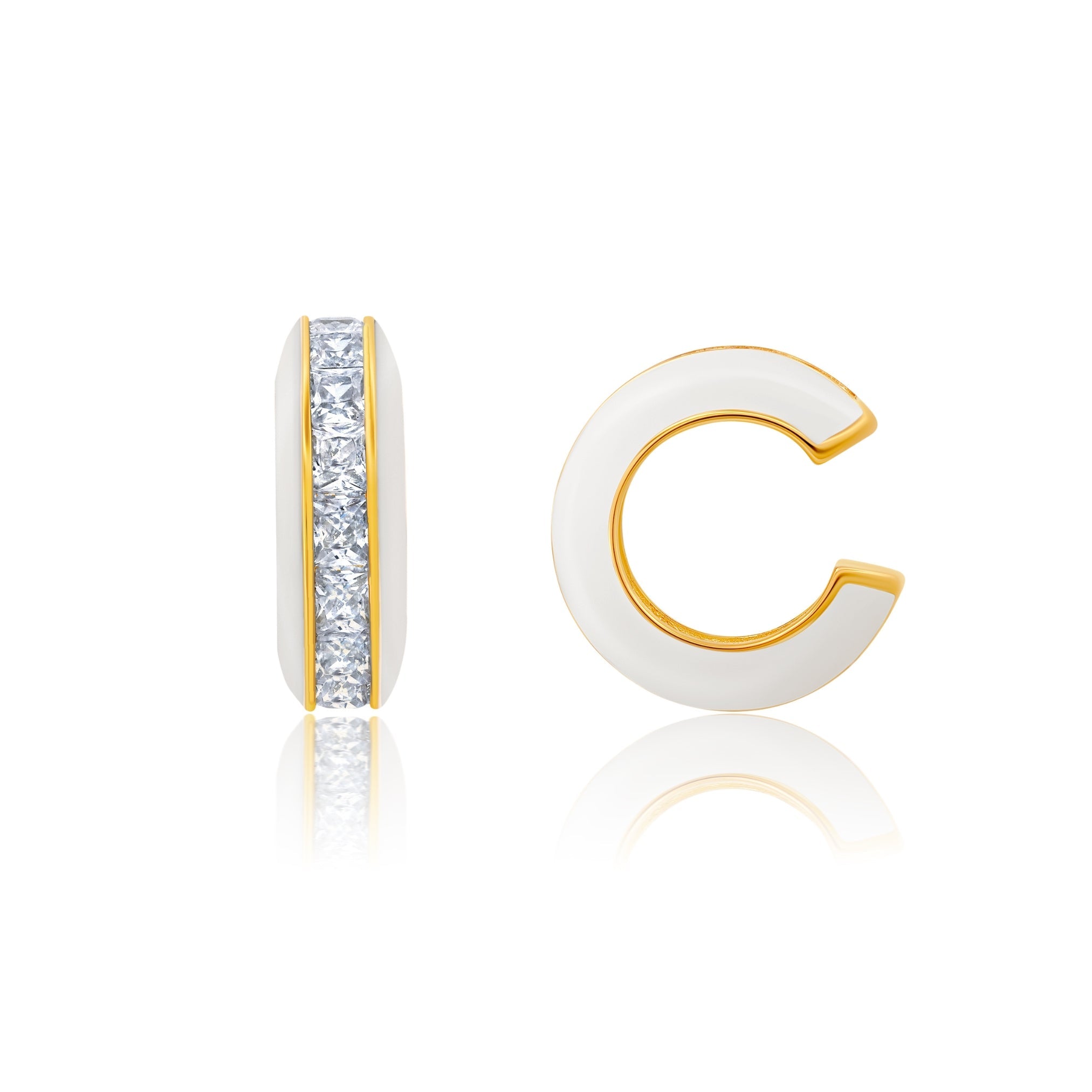 Gold Glaze Cuff Earring - CRISLU