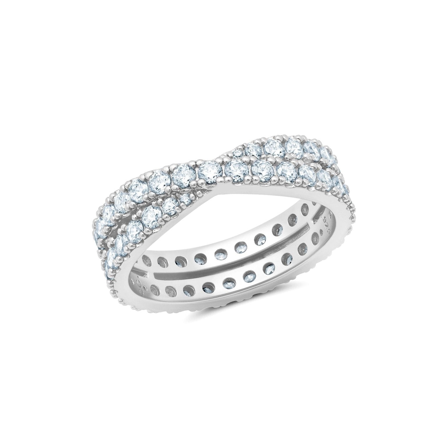 Grace Eternity Band in Platinum - CRISLU