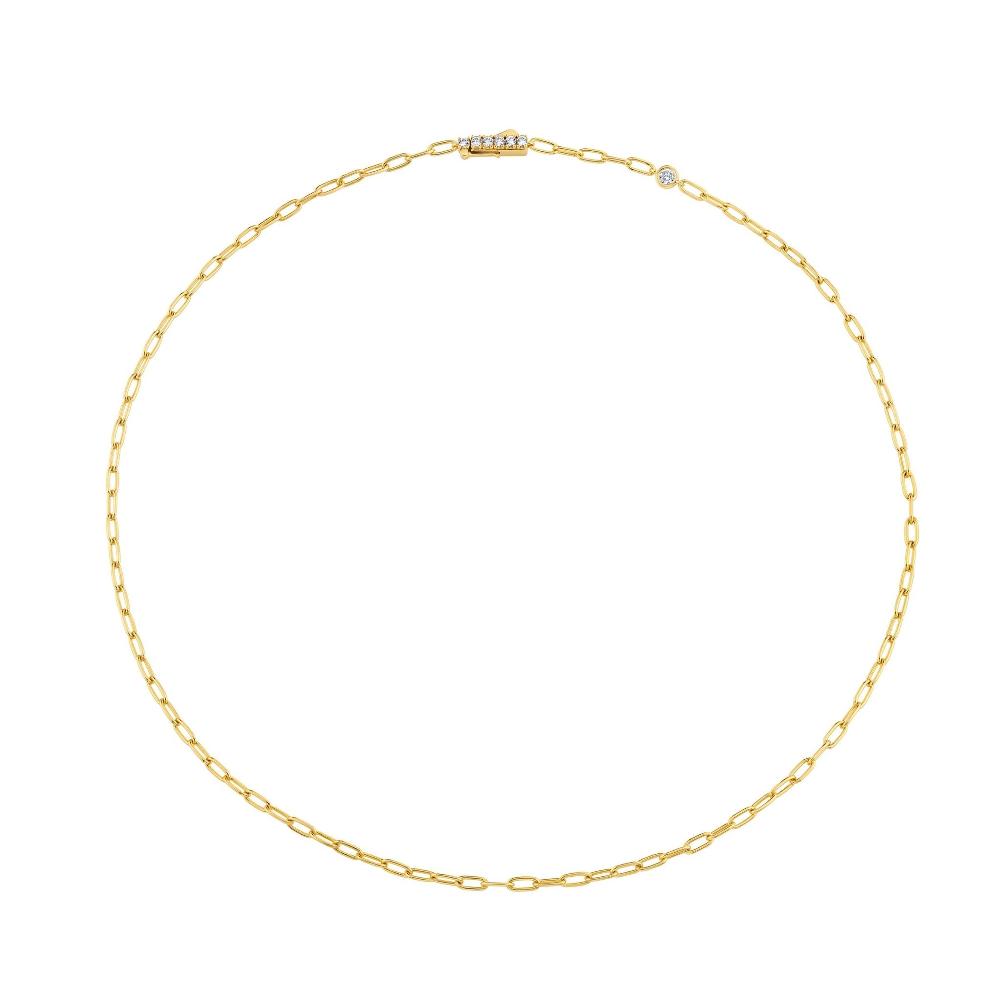 Layer Up Paperclip Chain Necklace - CRISLU