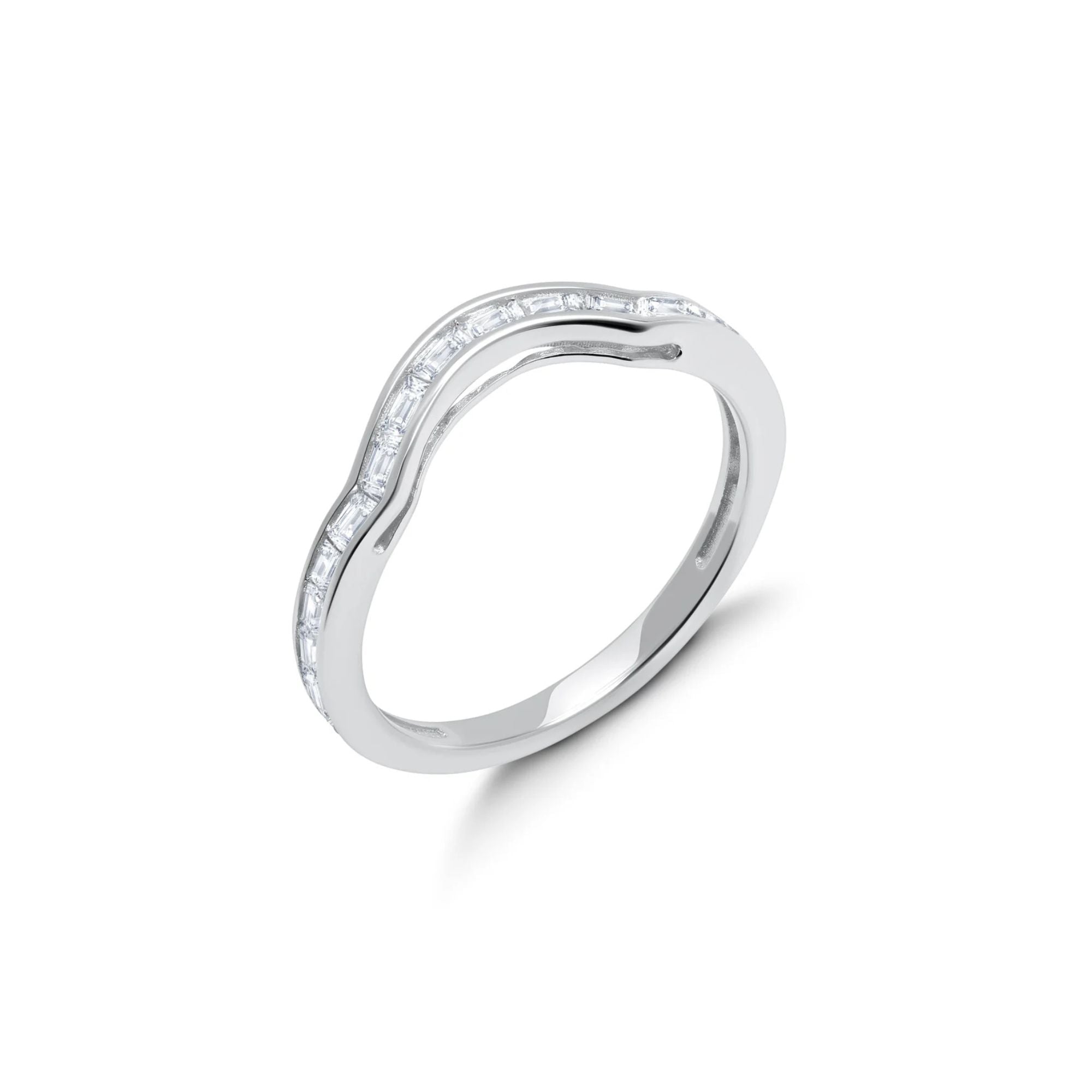 Marquise Solitaire Band Ring Set in Platinum - CRISLU