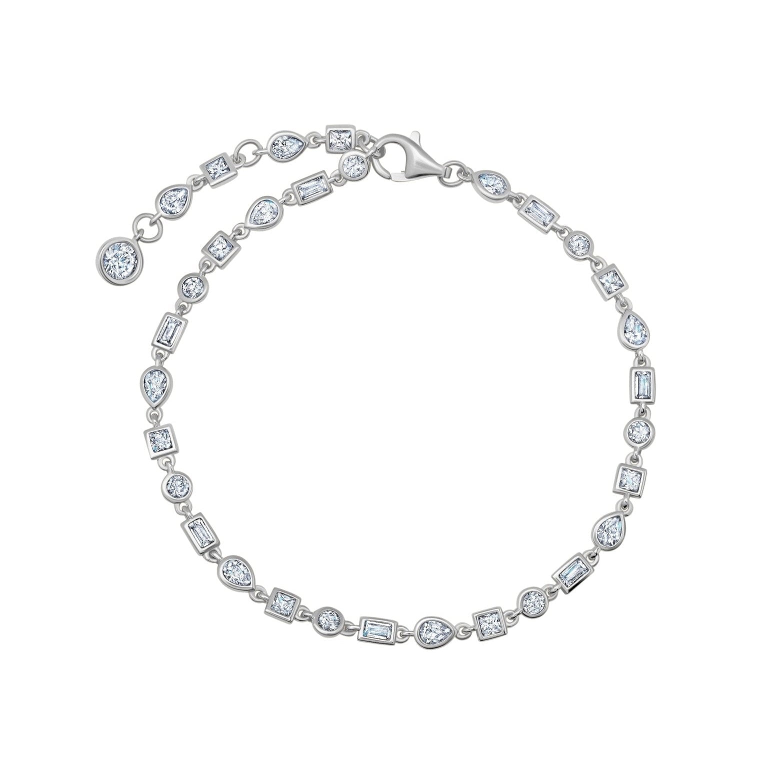 Multi Shaped Bezel Bracelet - CRISLU