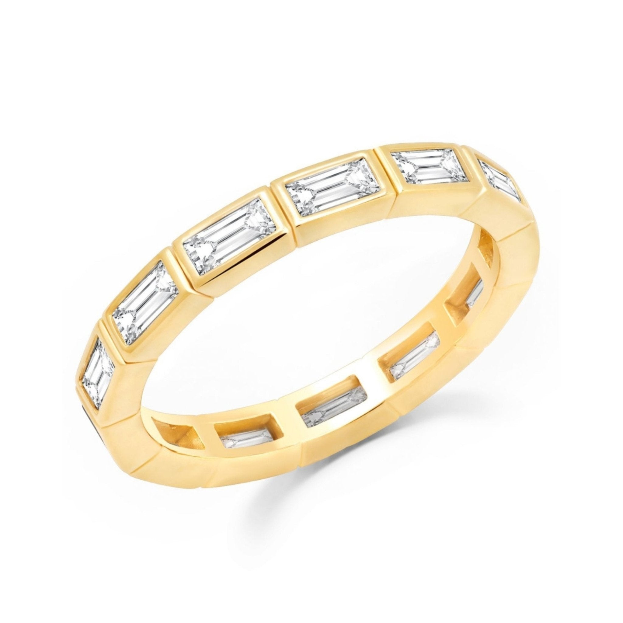 Prism II Eternity Band Finished in Gold - CRISLU