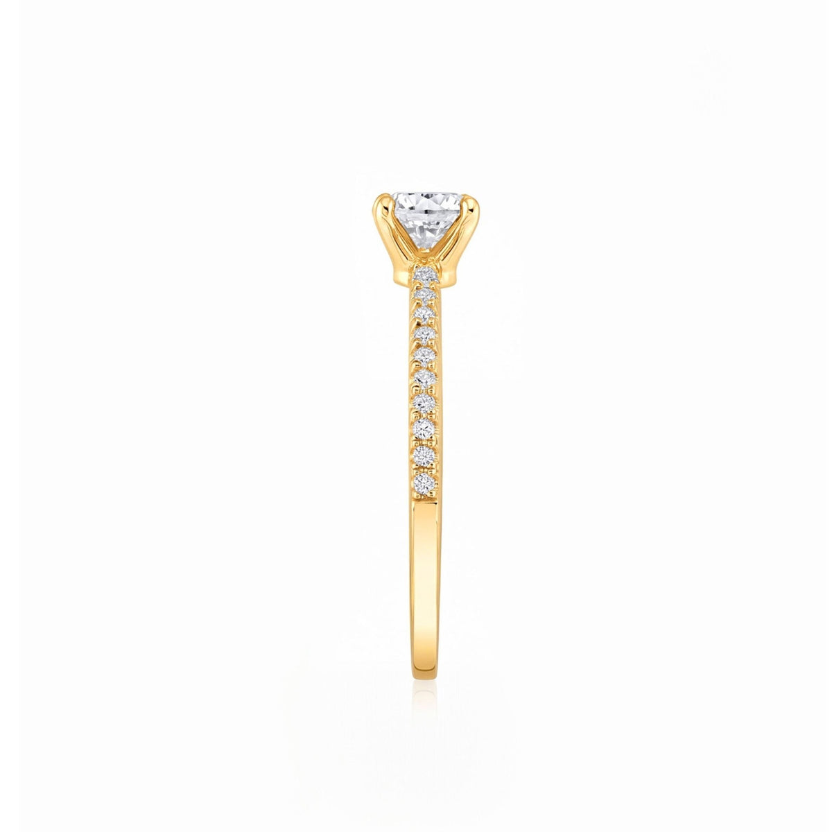 Promise Brilliant Cut Pavé Solitaire Ring - CRISLU