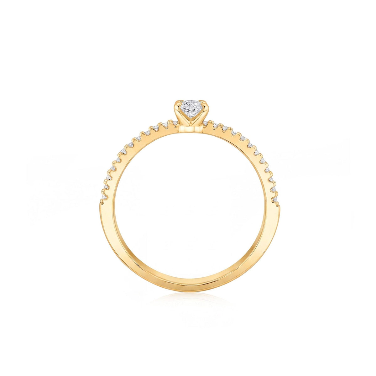 Promise Marquise Cut Pavé Solitaire Ring - CRISLU