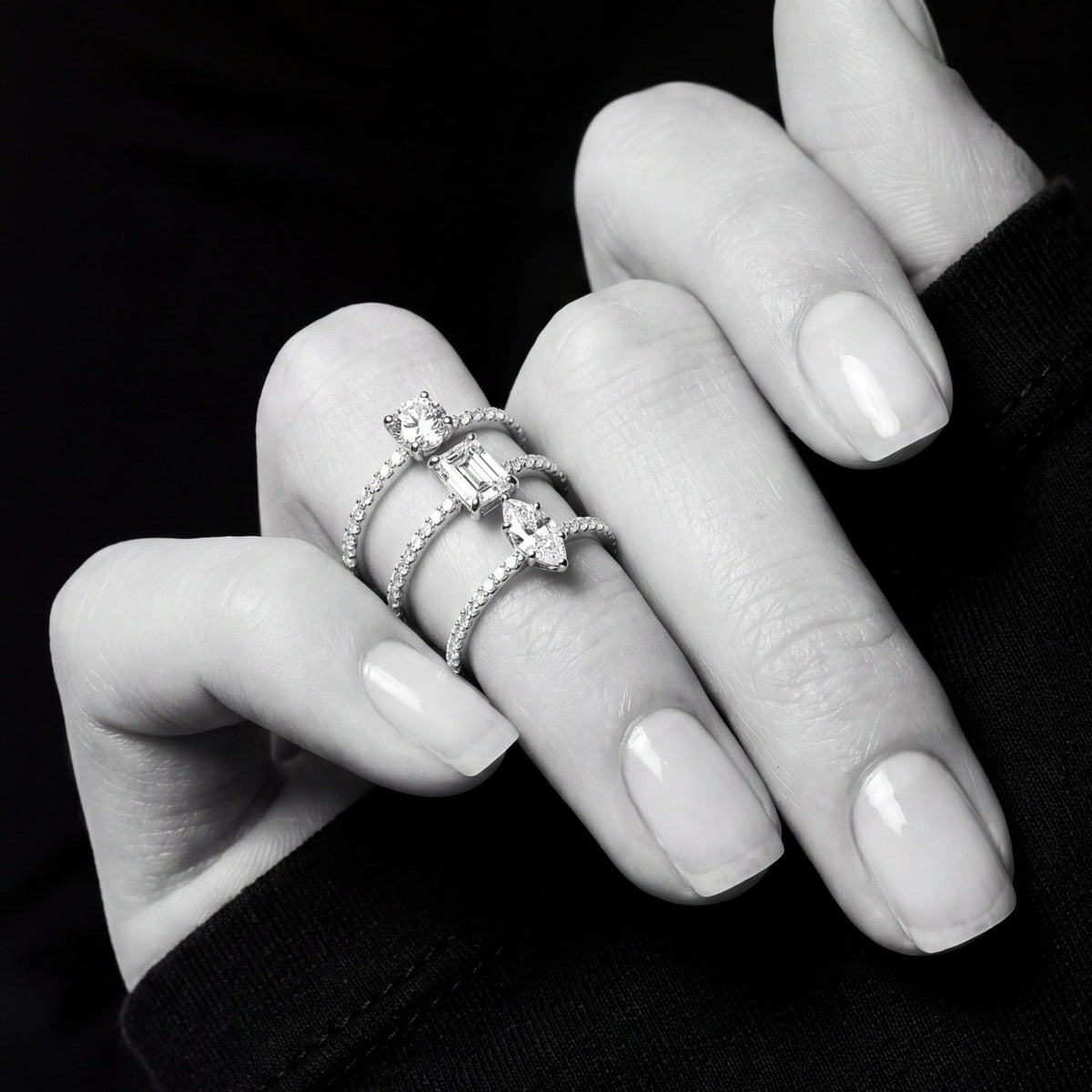 Promise Marquise Cut Pavé Solitaire Ring - CRISLU