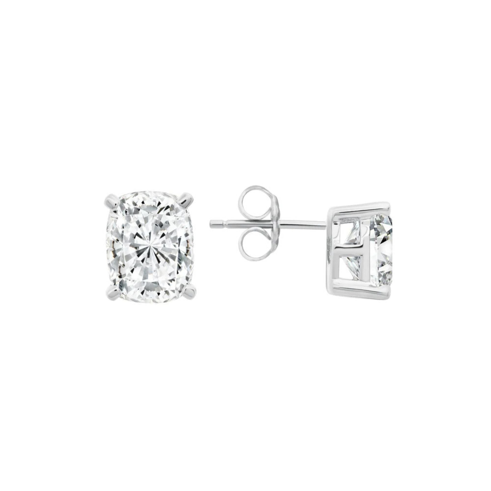 Radiant Cushion Cut Earrings - CRISLU