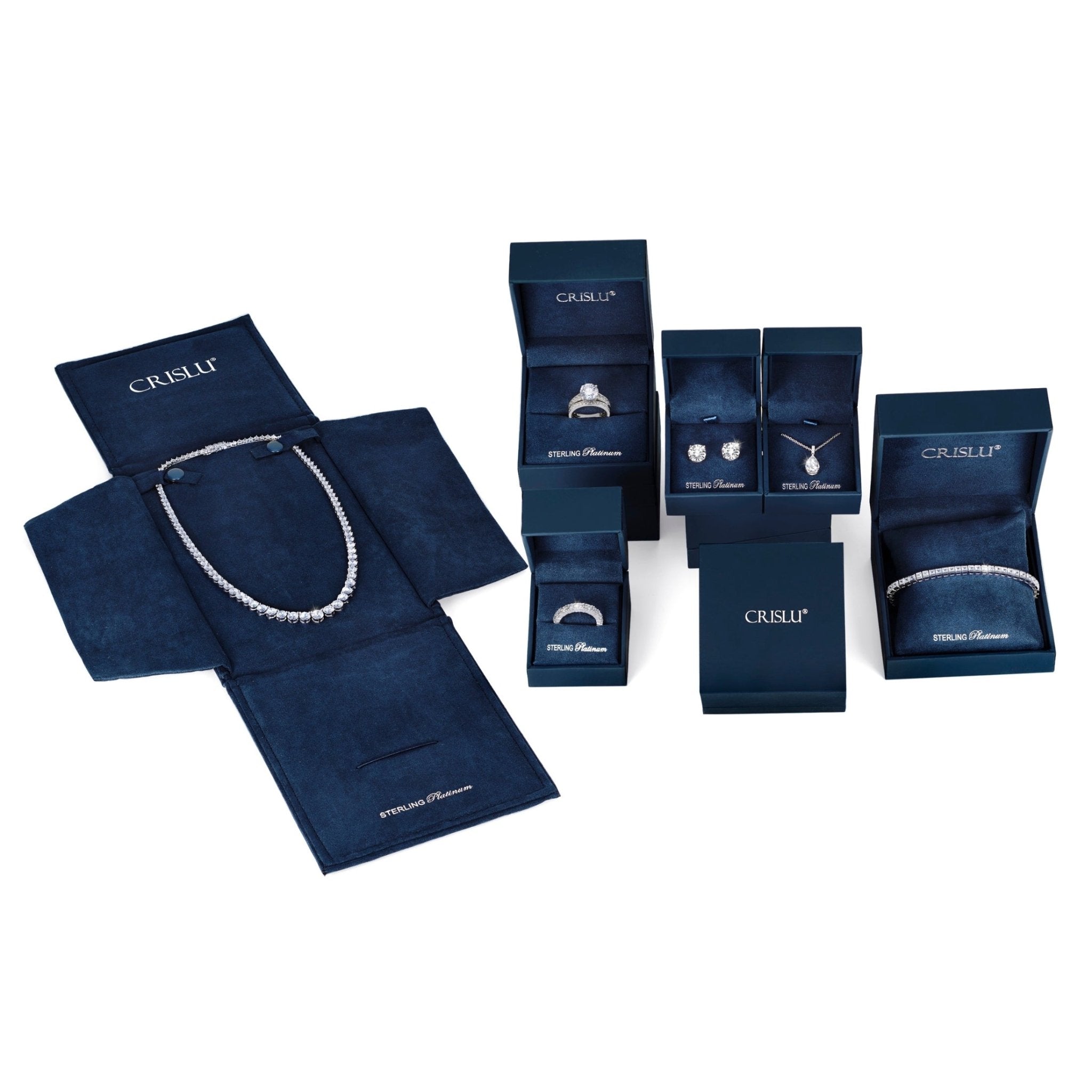 Radiant Cushion Cut Necklace Finished in Gold - CRISLU