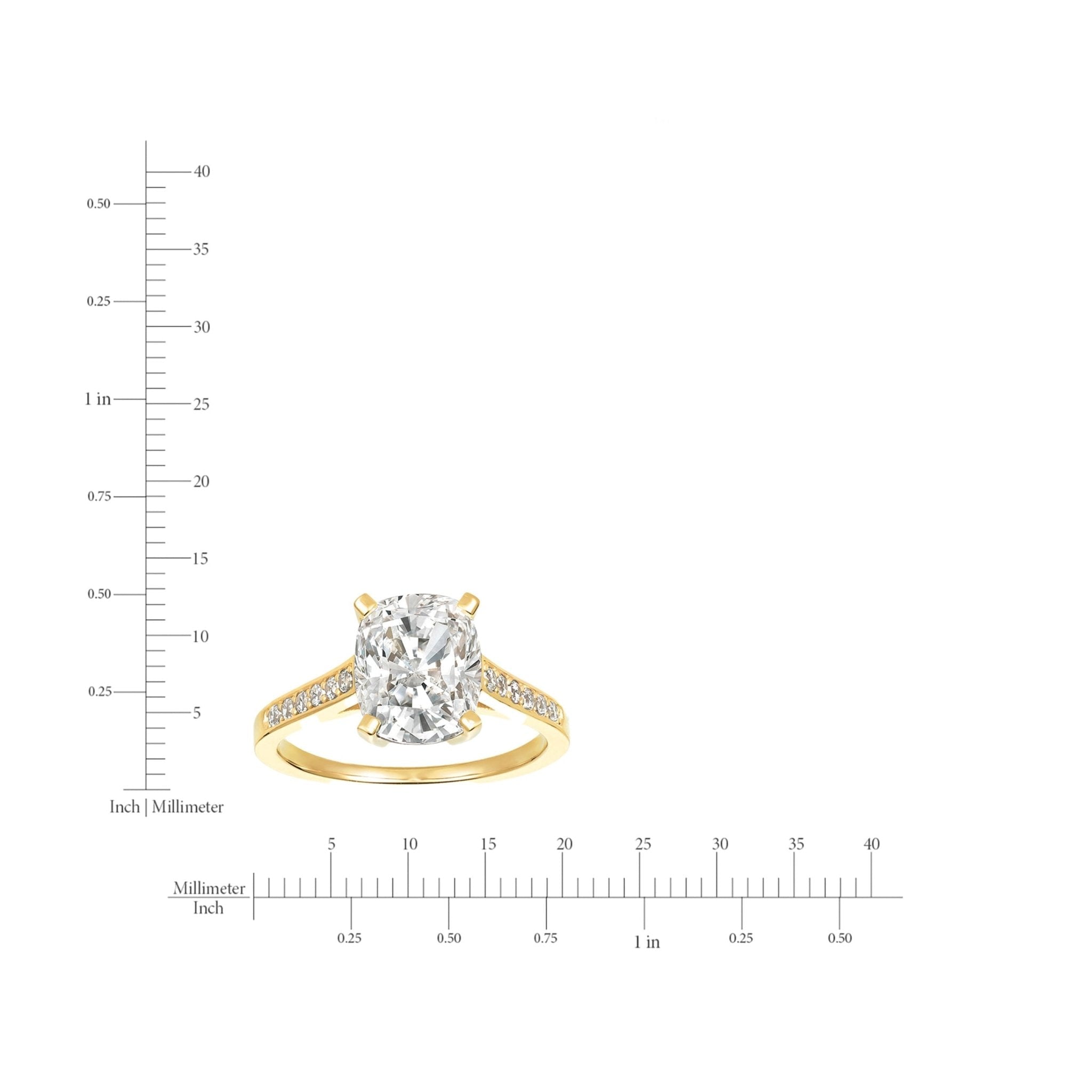 Radiant Cushion Cut Ring - CRISLU