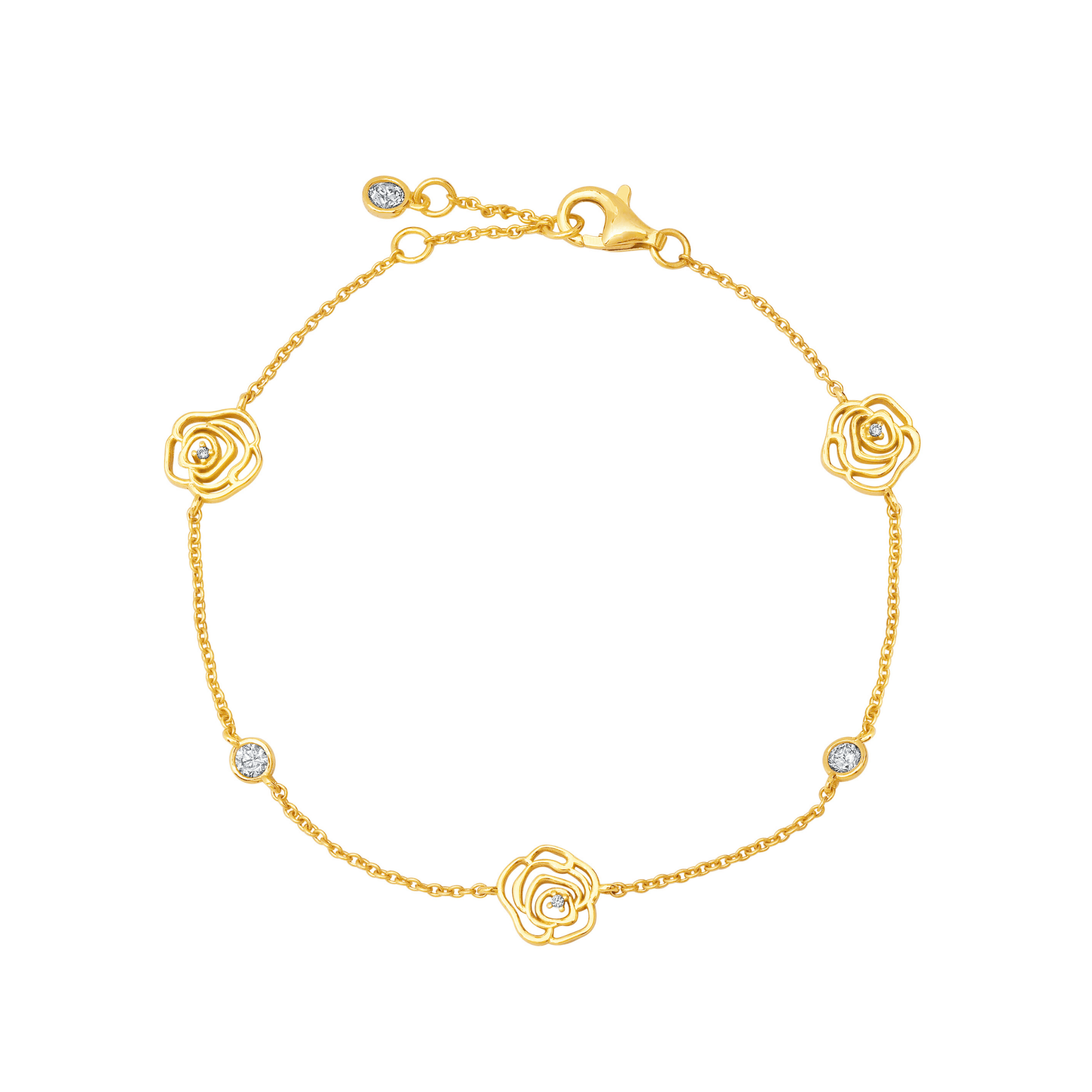 Rosy Station Bracelet in Gold - CRISLU