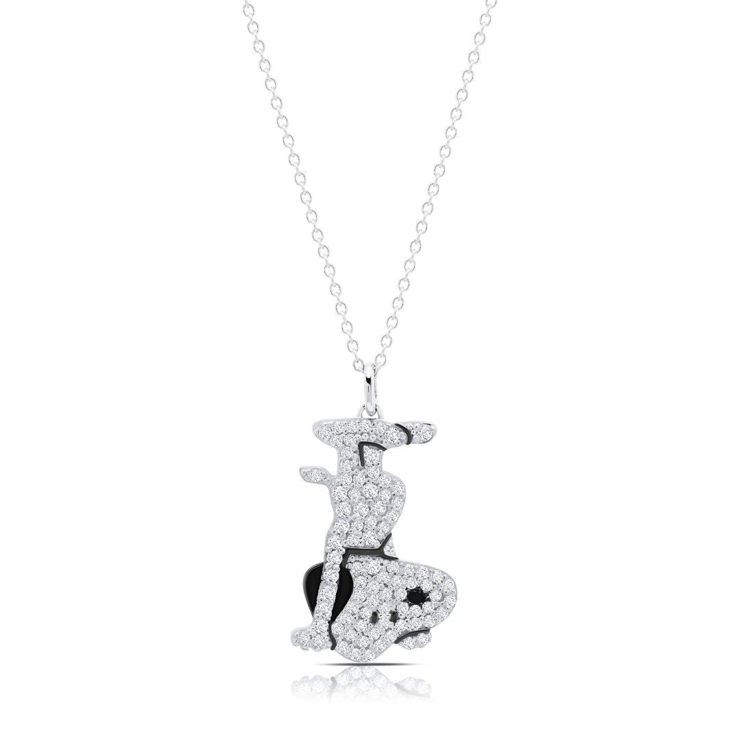 Snoopy Headstand Pavé Necklace - CRISLU