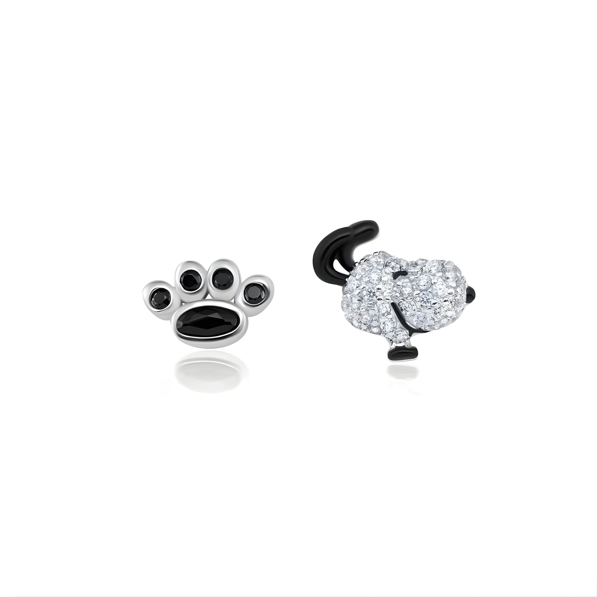 Snoopy & Paw Earrings - CRISLU